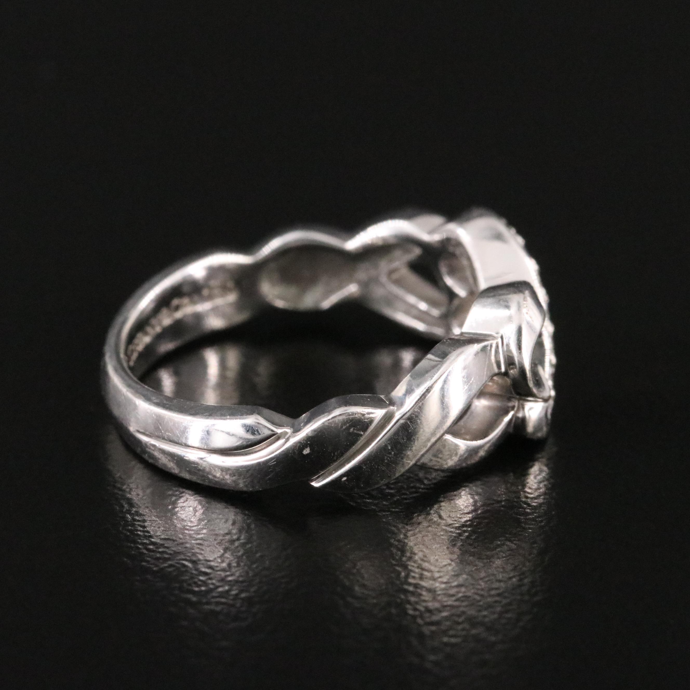 Paloma Picasso for Tiffany & Co. Loving Heart 18K Diamond Infinity Ring