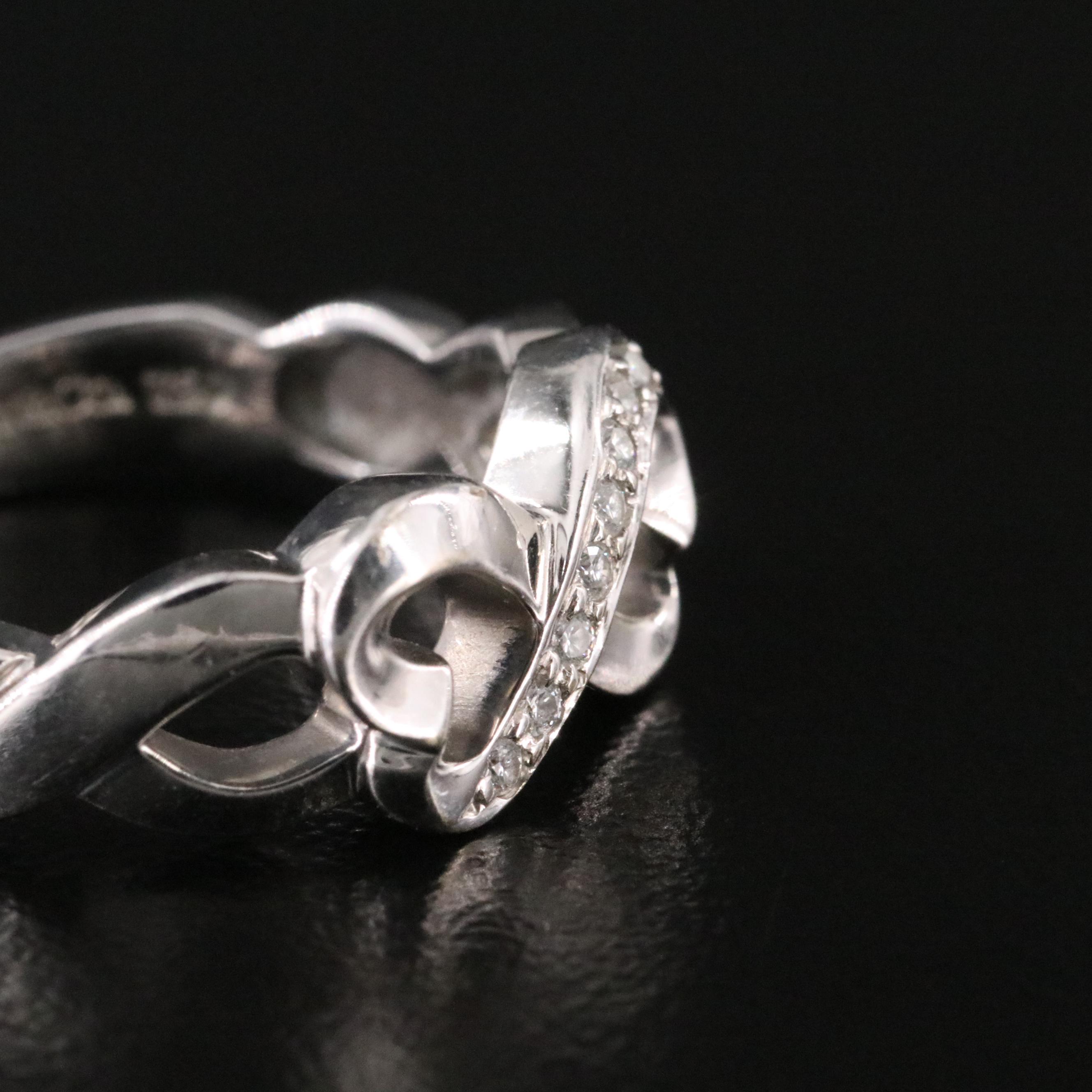 Paloma Picasso for Tiffany & Co. Loving Heart 18K Diamond Infinity Ring