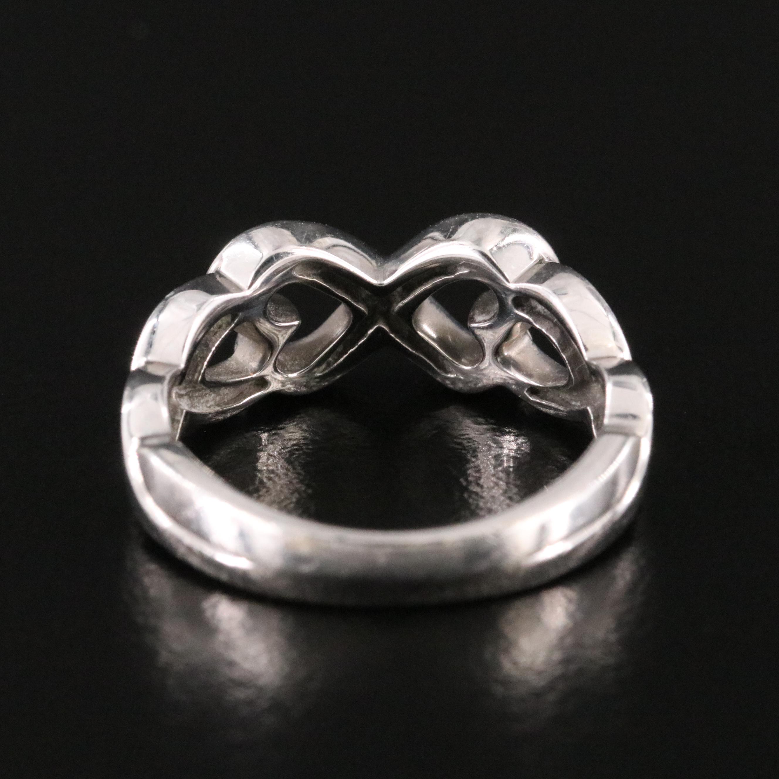 Paloma Picasso for Tiffany & Co. Loving Heart 18K Diamond Infinity Ring