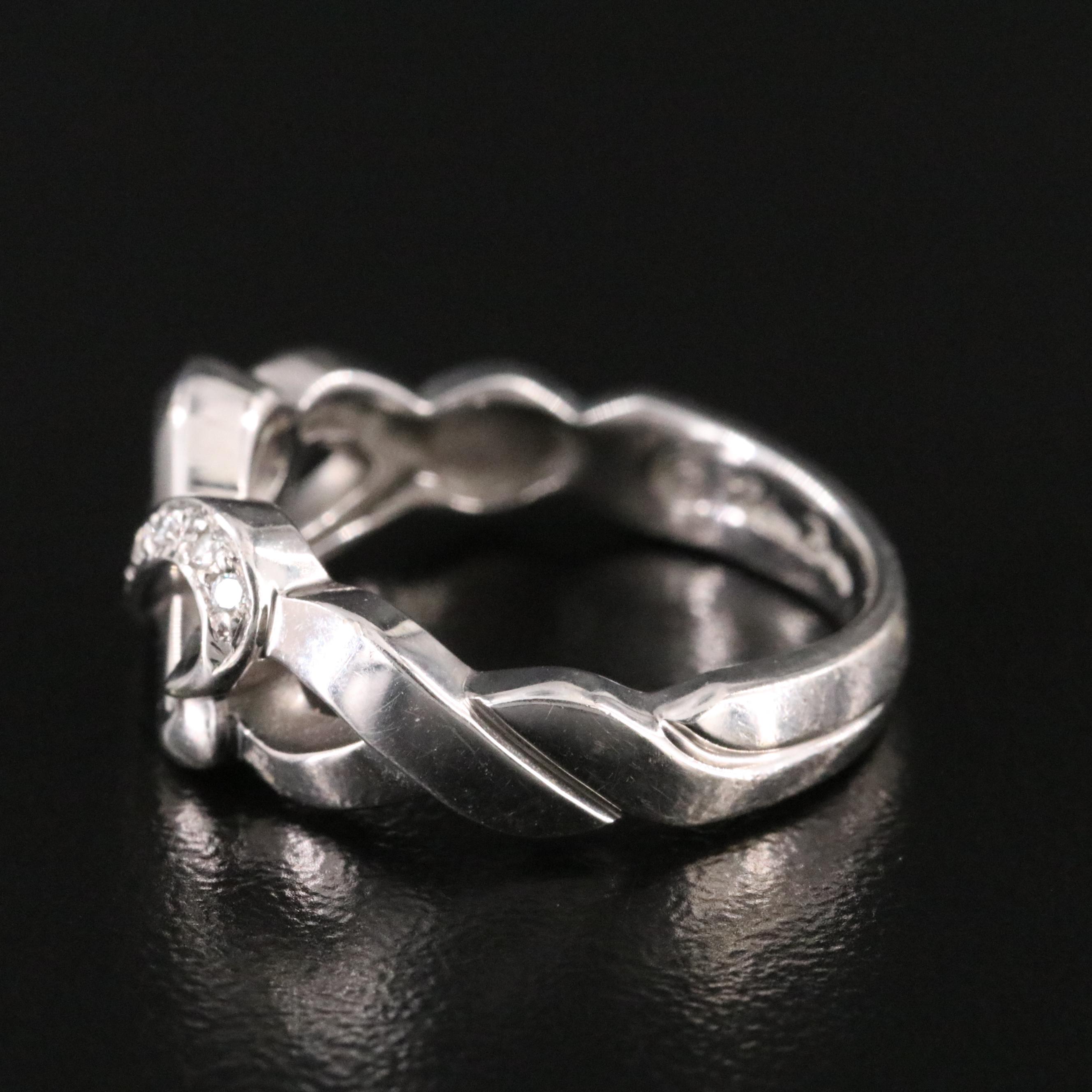 Paloma Picasso for Tiffany & Co. Loving Heart 18K Diamond Infinity Ring