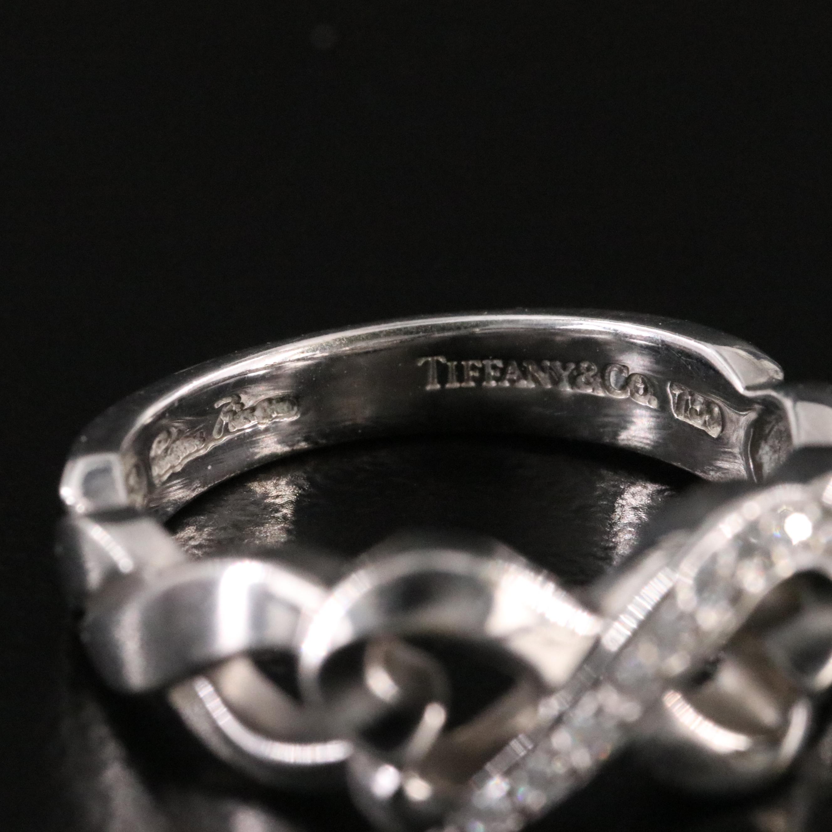 Paloma Picasso for Tiffany & Co. Loving Heart 18K Diamond Infinity Ring