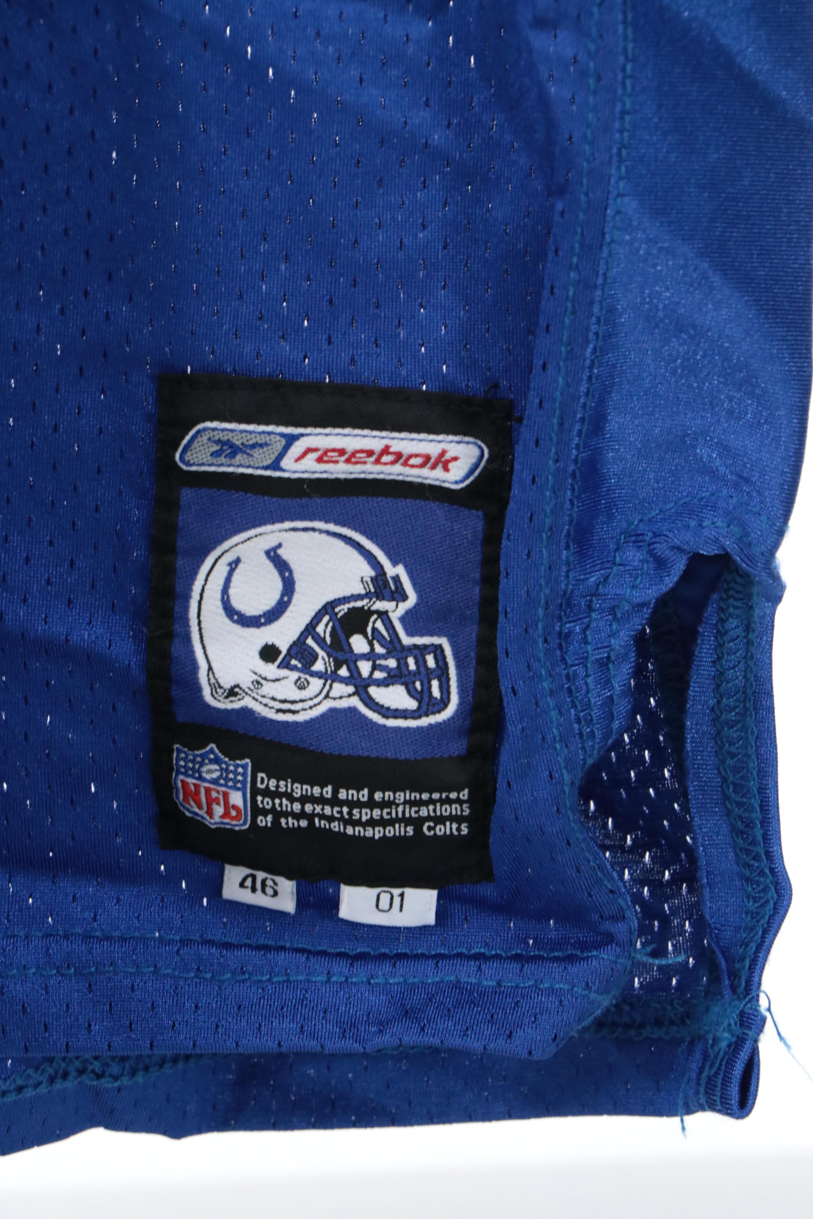 Idrees Bashir with Other Player Issued Indianapolis Colts Football Jerseys