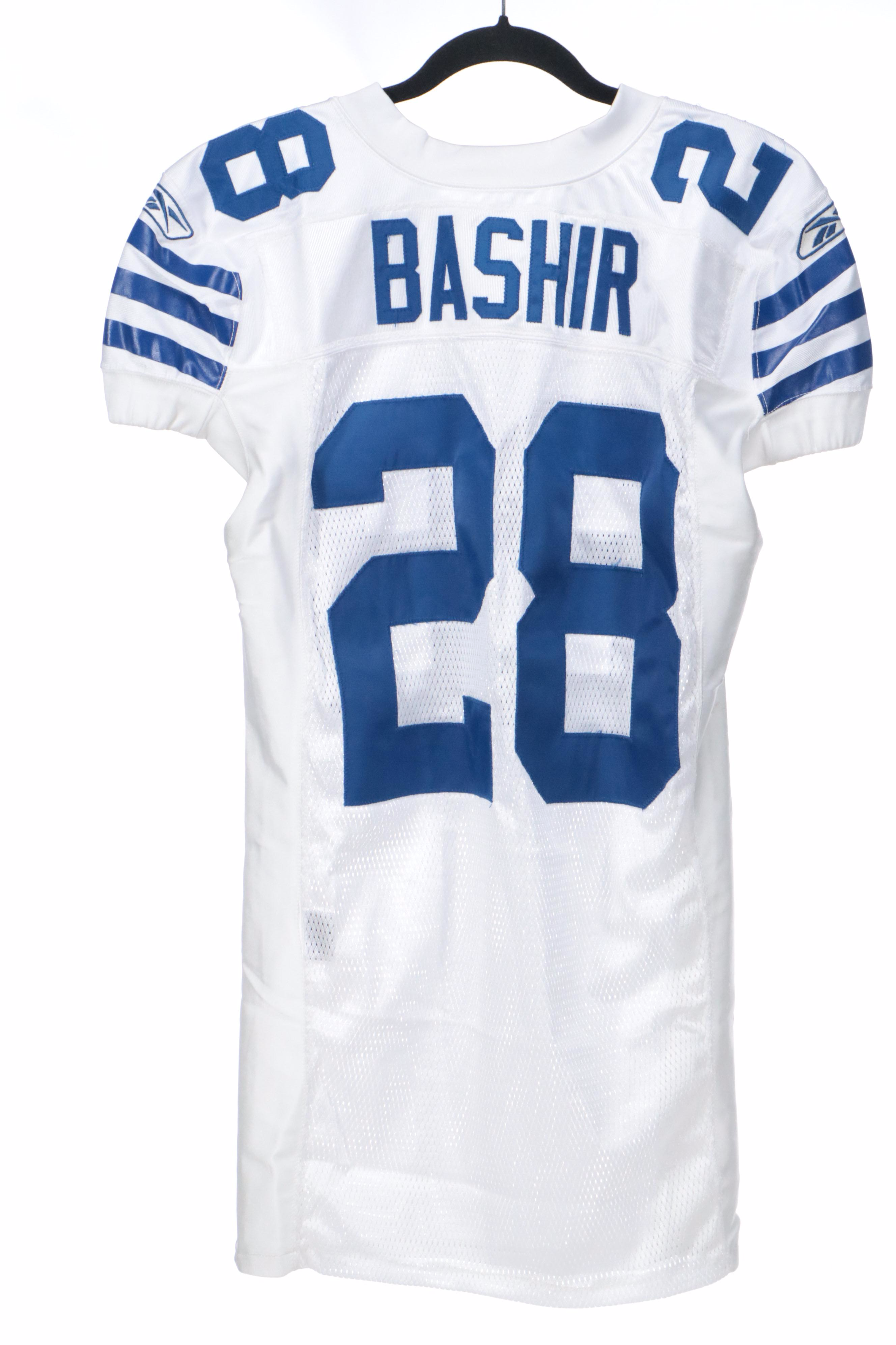 Idrees Bashir with Other Player Issued Indianapolis Colts Football Jerseys