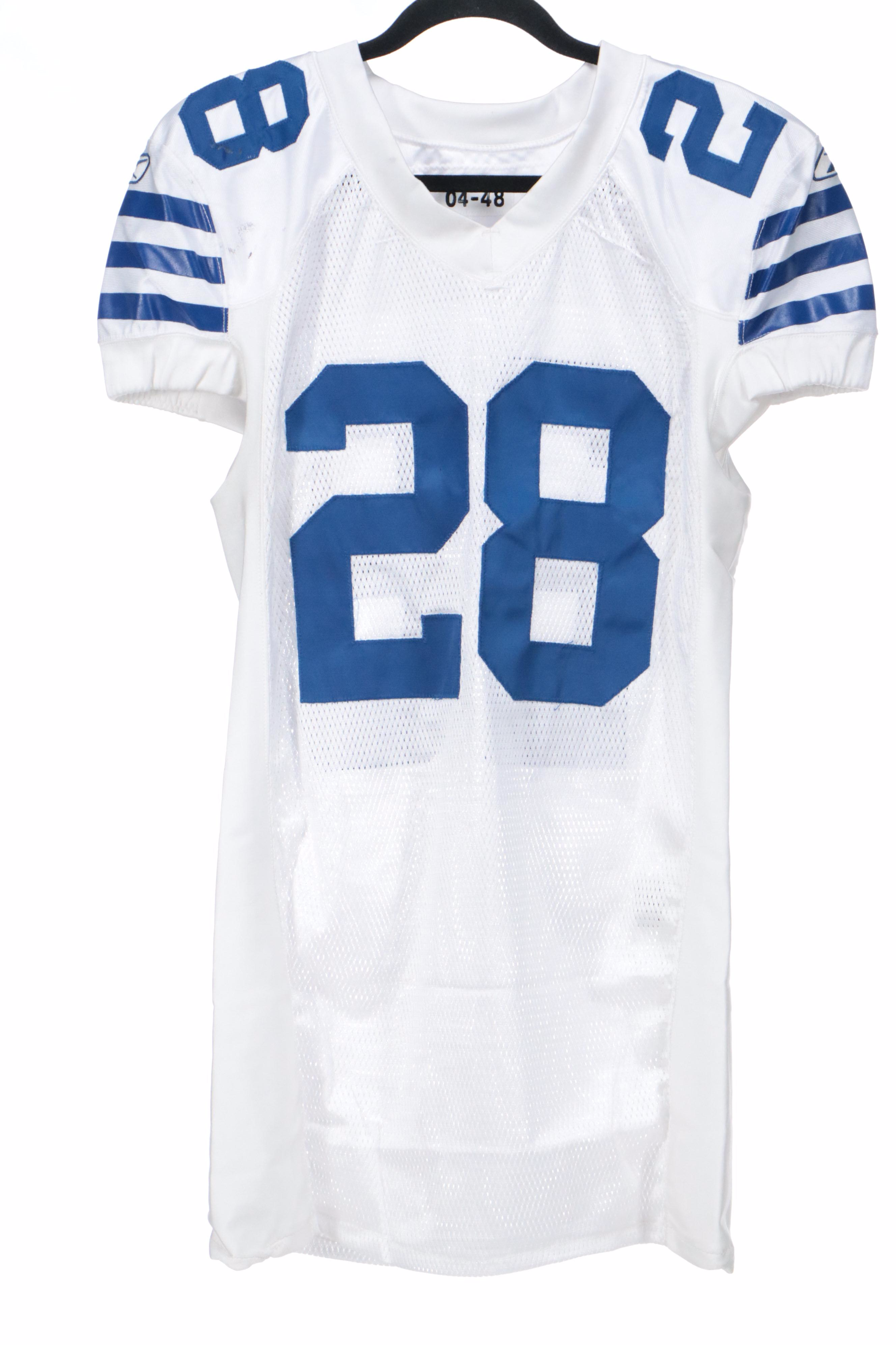 Idrees Bashir with Other Player Issued Indianapolis Colts Football Jerseys