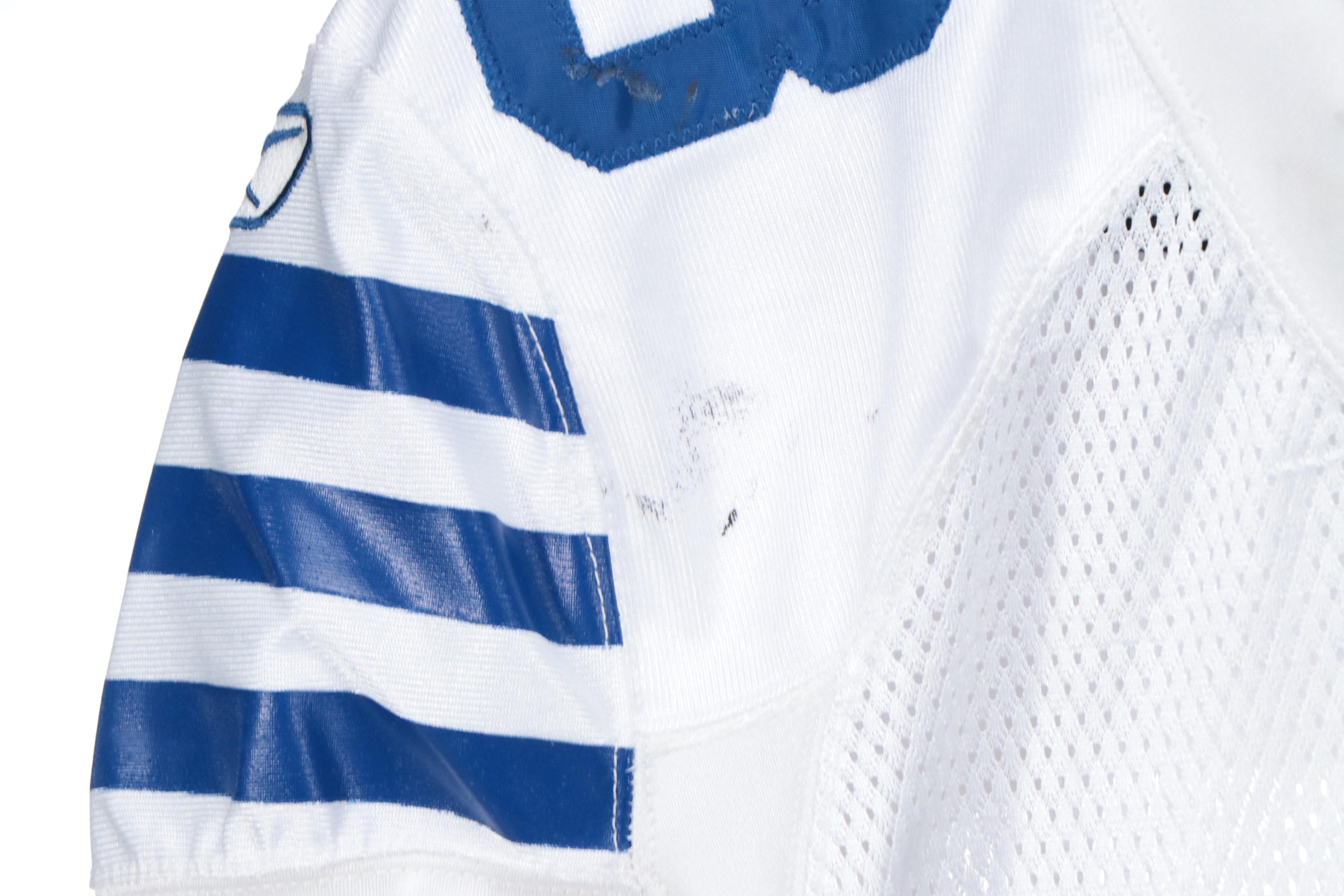 Idrees Bashir with Other Player Issued Indianapolis Colts Football Jerseys