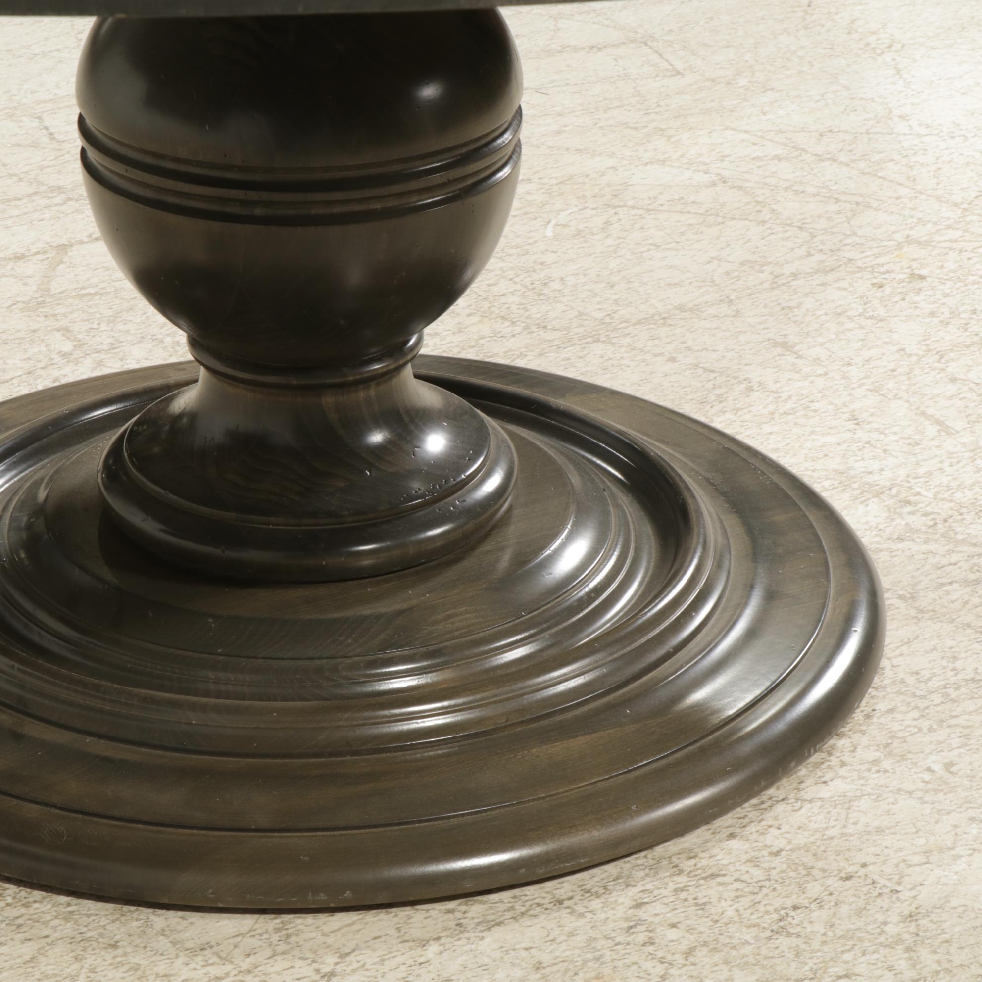 Arhaus "Asolo" Italian Round  Wood Pedestal Dining Table