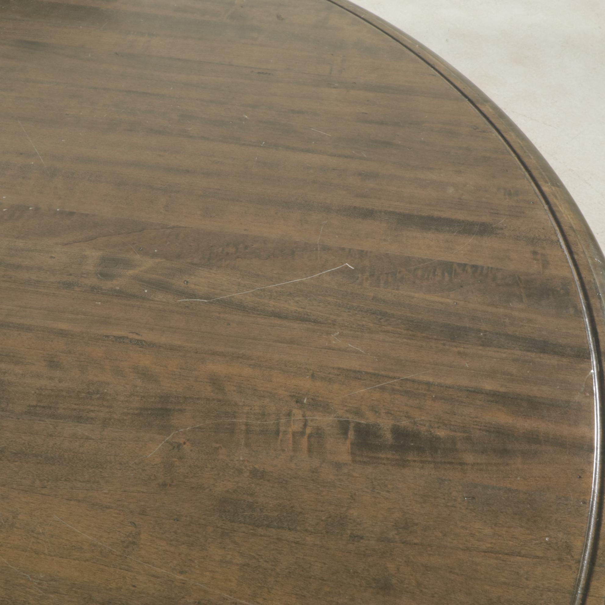 Arhaus "Asolo" Italian Round  Wood Pedestal Dining Table