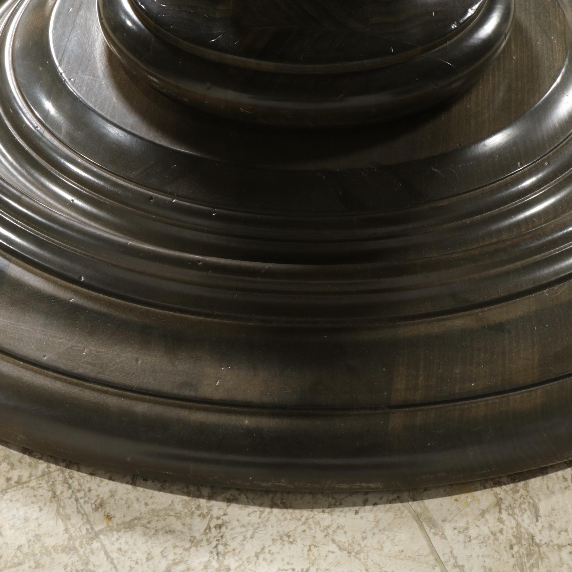 Arhaus "Asolo" Italian Round  Wood Pedestal Dining Table