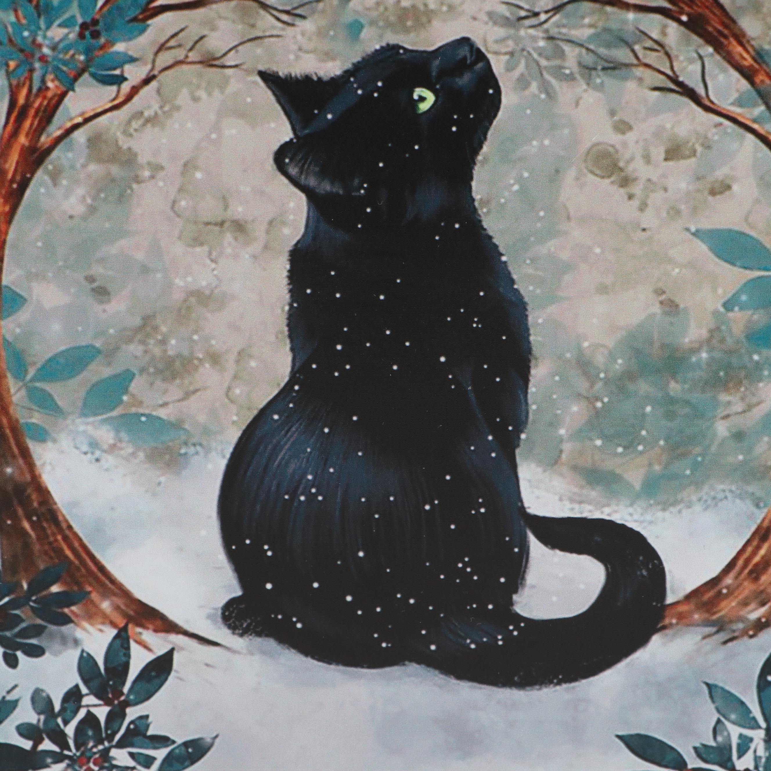 Giclée of Black Cat "Once Upon a Time, There Was a Girl Who Really Loved Cats"