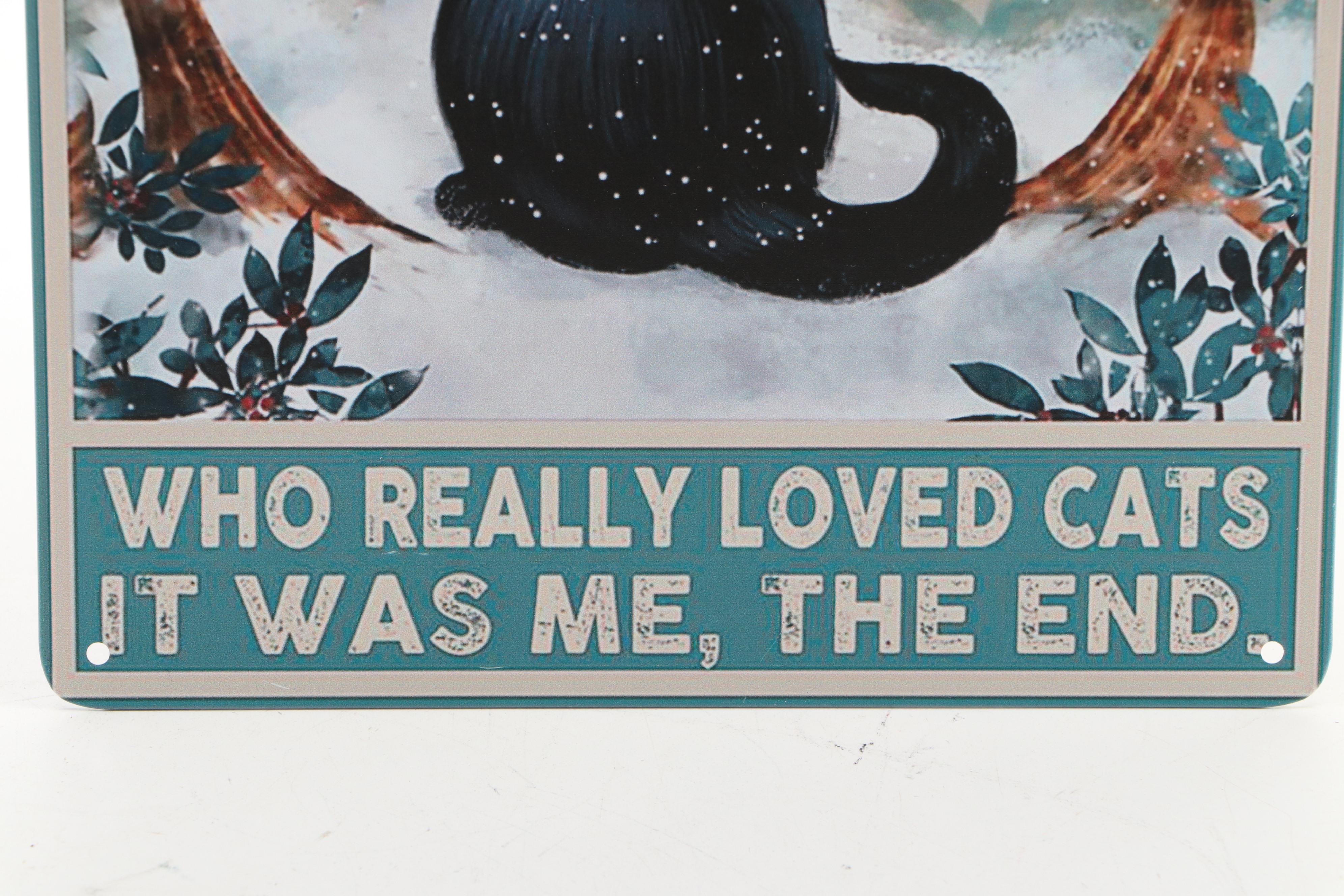 Giclée of Black Cat "Once Upon a Time, There Was a Girl Who Really Loved Cats"