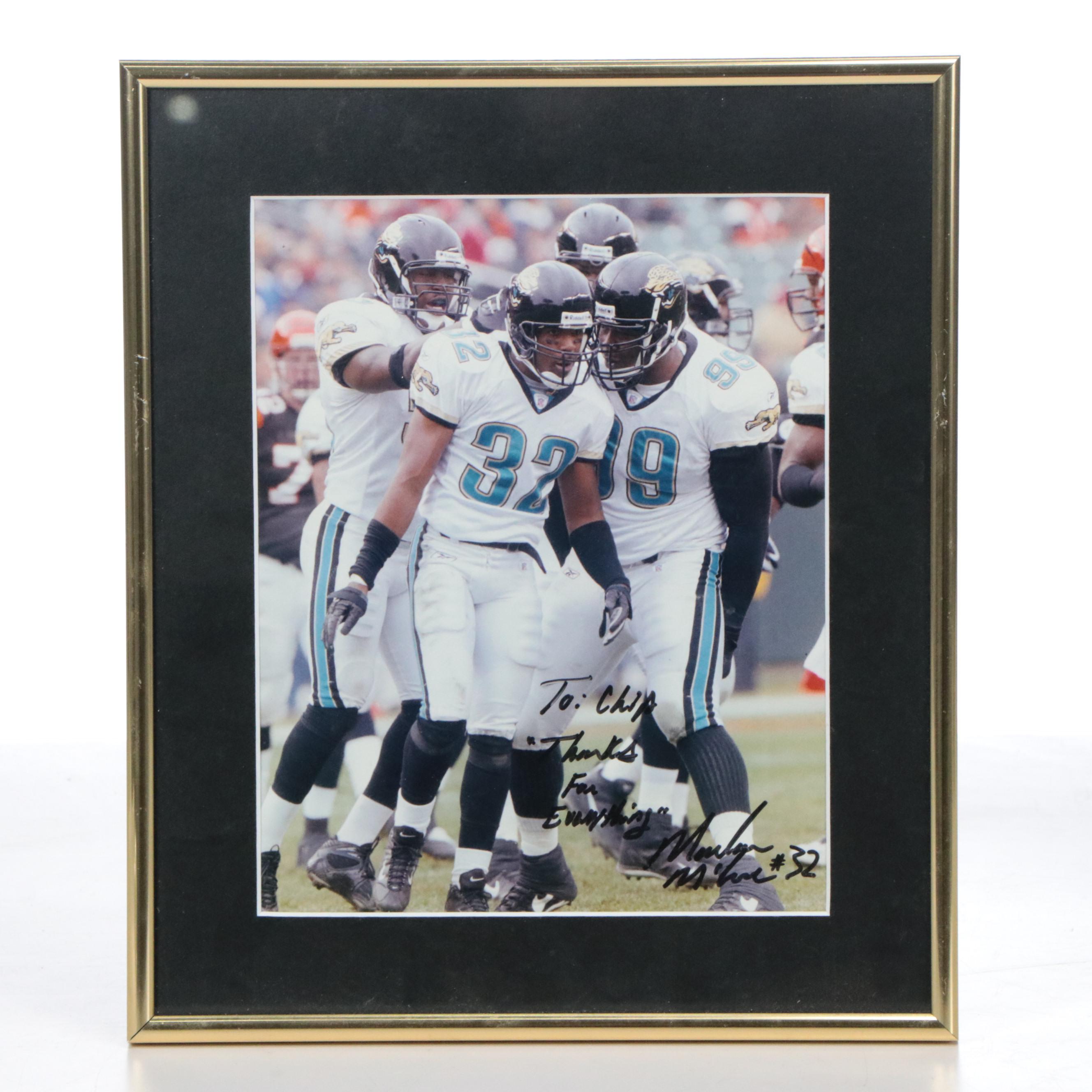 J. D. Griggs Player Issued Jaguars Jersey and Marlon McCree Signed Print