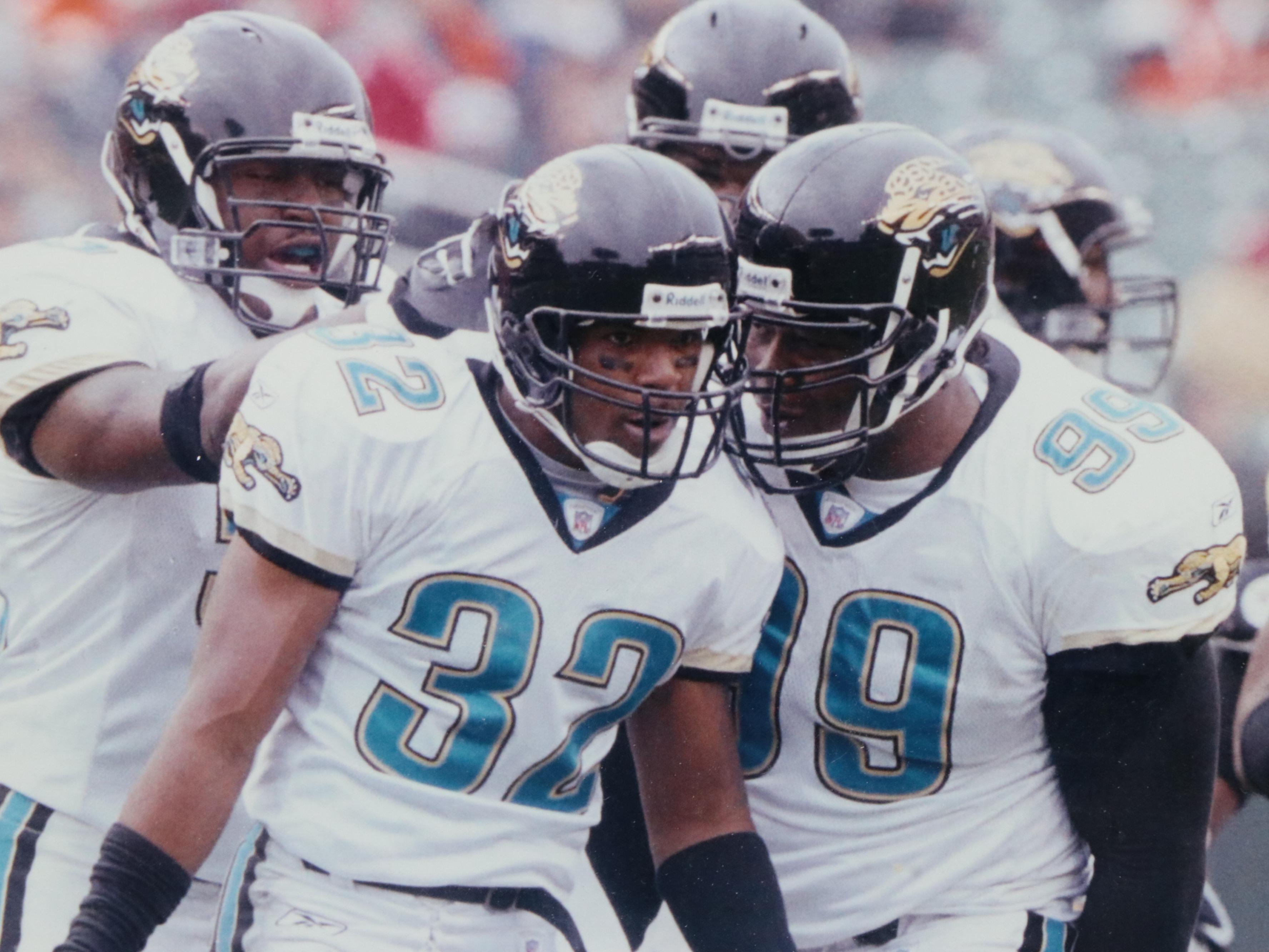 J. D. Griggs Player Issued Jaguars Jersey and Marlon McCree Signed Print