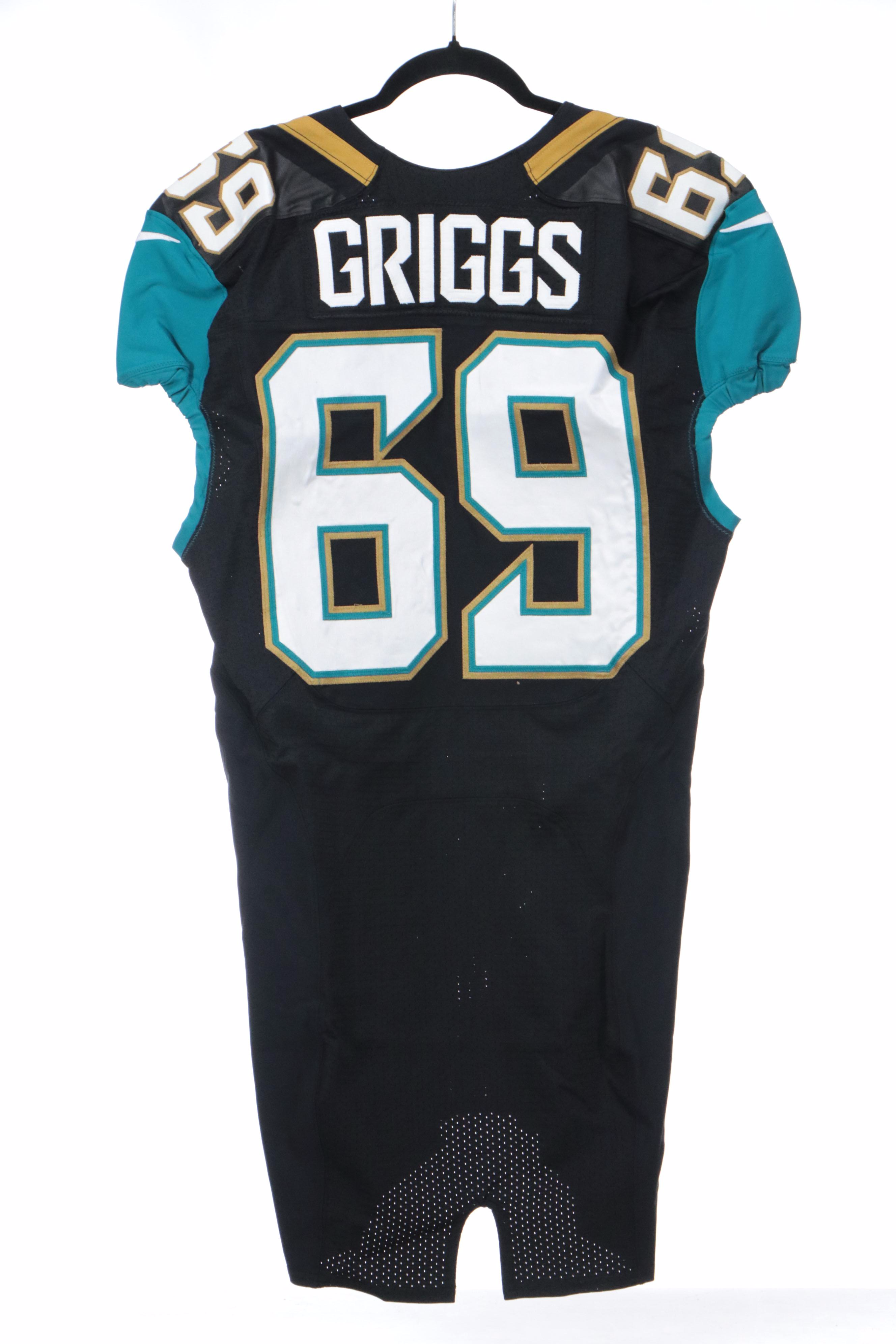 J. D. Griggs Player Issued Jaguars Jersey and Marlon McCree Signed Print