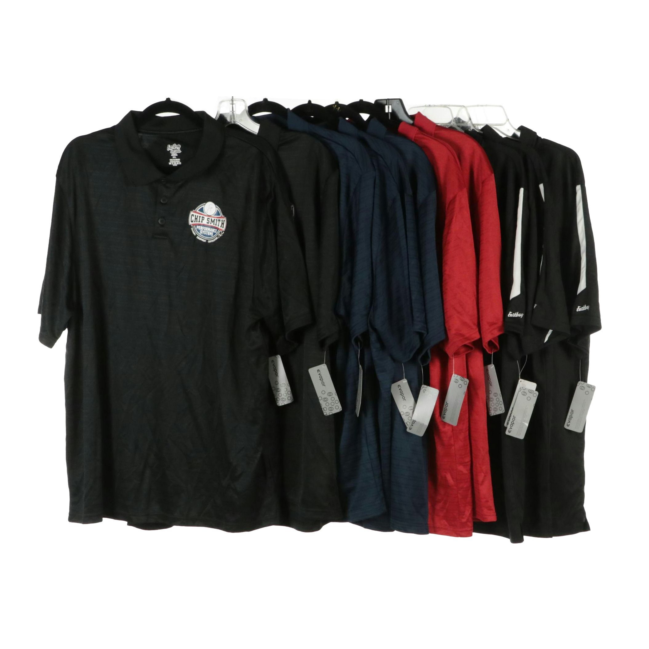Men's Eastbay Chip Smith Performance Systems Logo Polo Shirts, With Tags