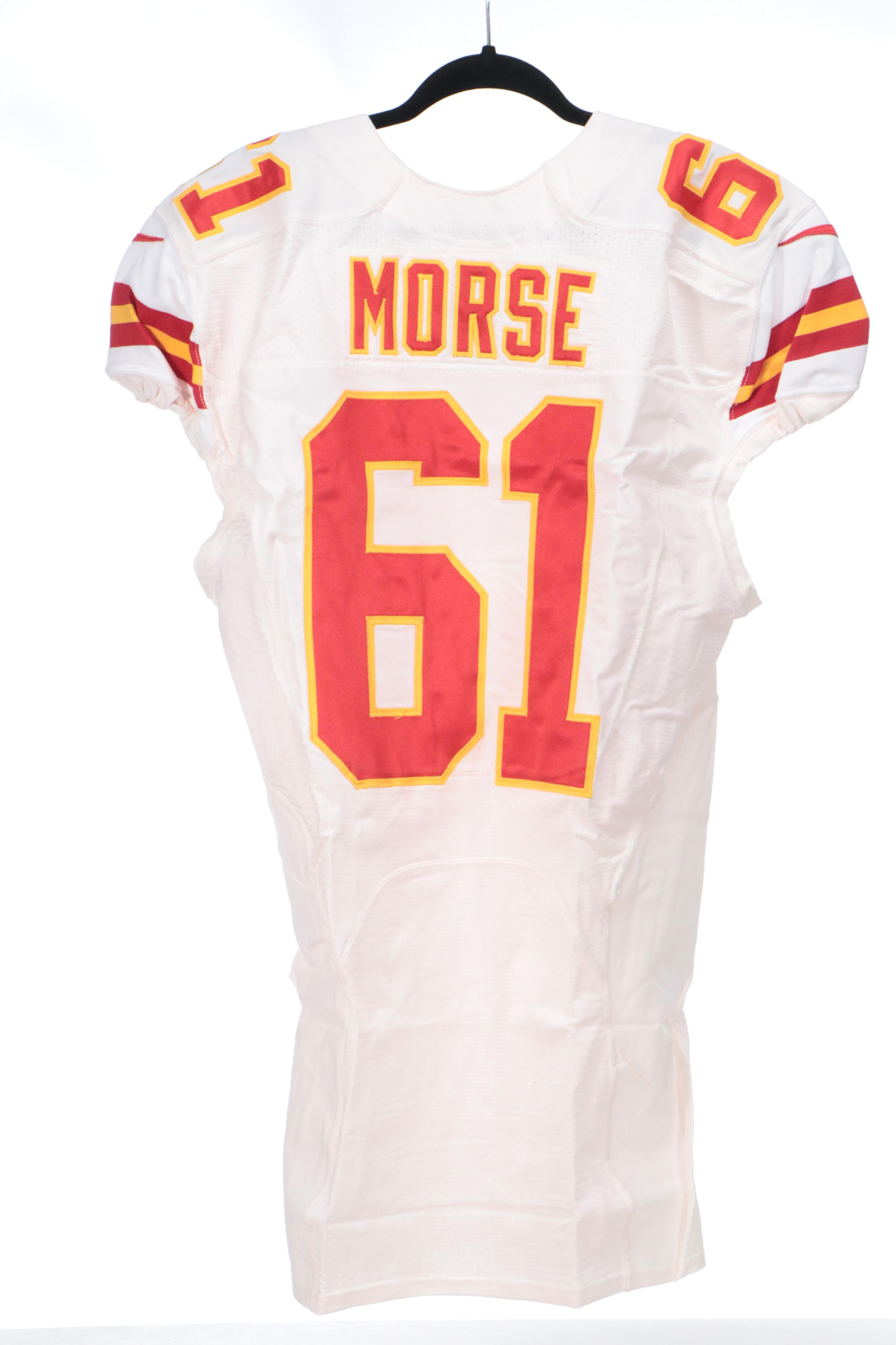 Mitch Morse with Other Player Issued Kansas City Chiefs Football Jerseys