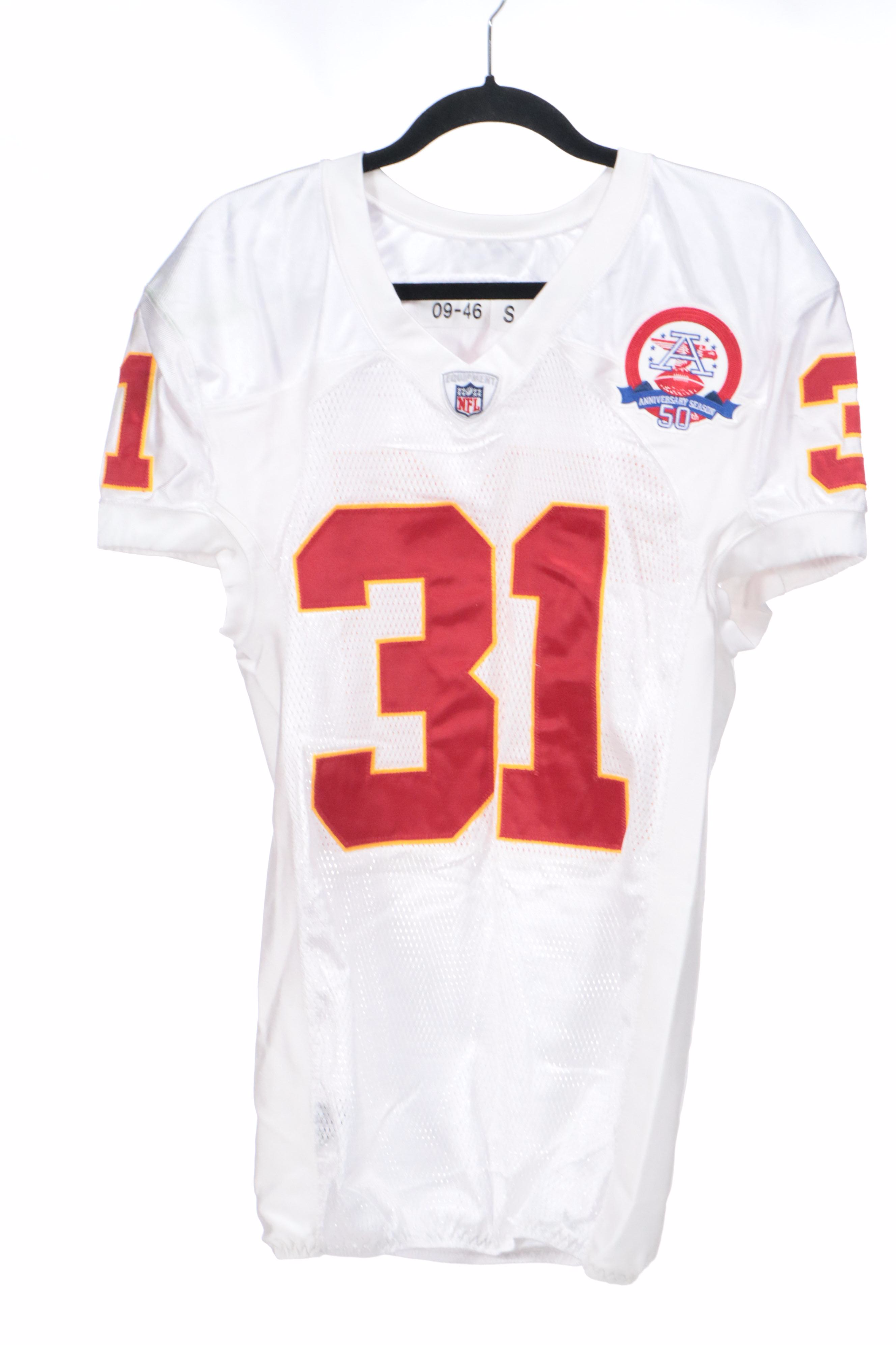 Mitch Morse with Other Player Issued Kansas City Chiefs Football Jerseys