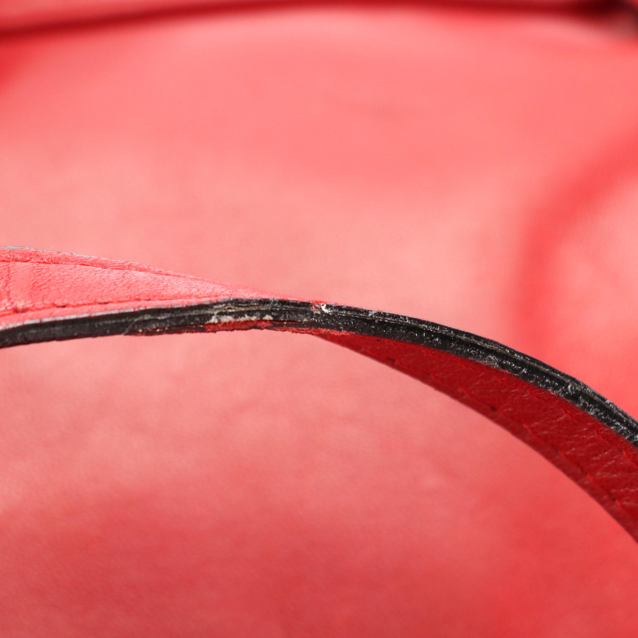 Bottega Veneta Mini Backpack Purse in Red Leather with Intrecciato Detail