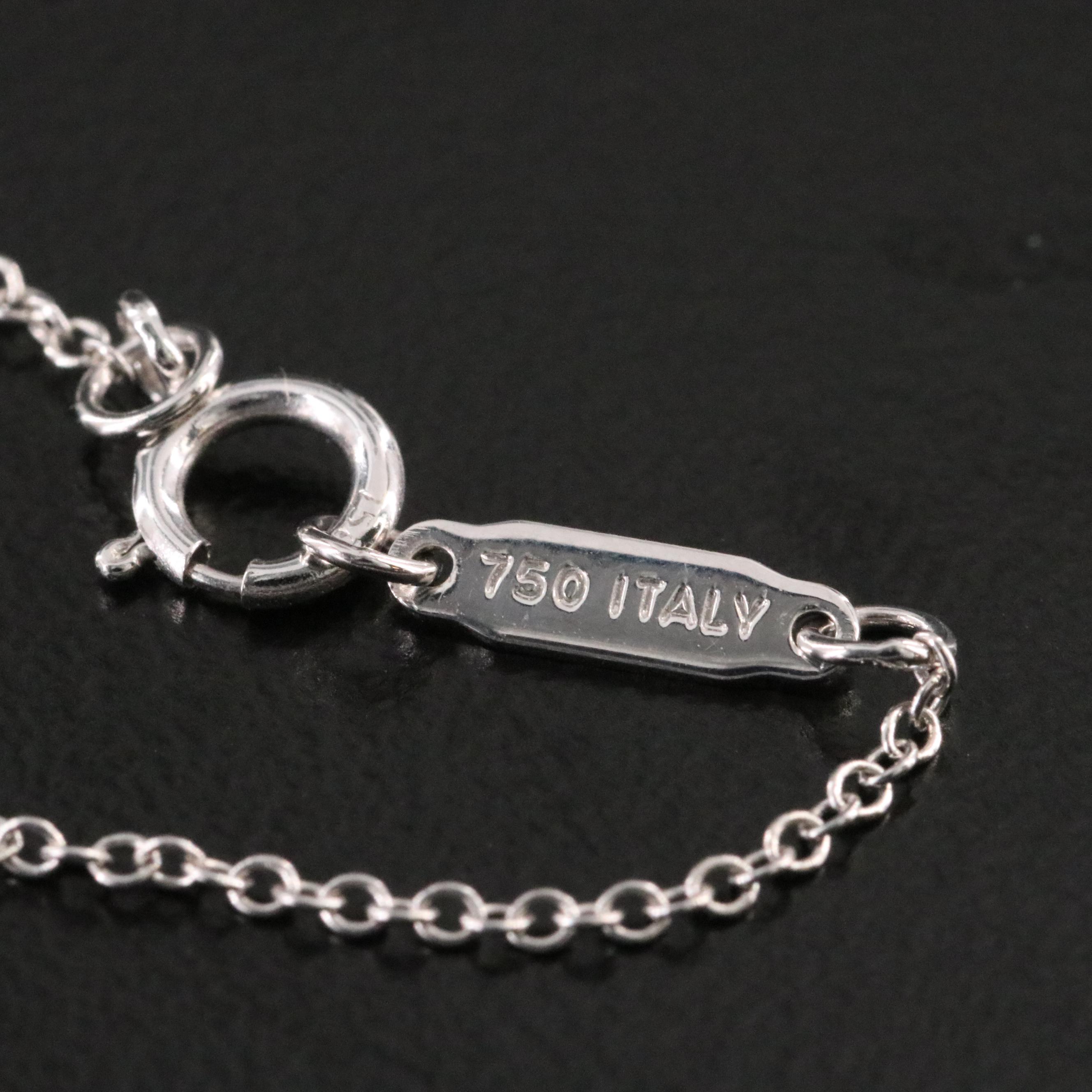 Tiffany & Co. Atlas 18K 0.45 CTW Diamond Vertical Bar Necklace