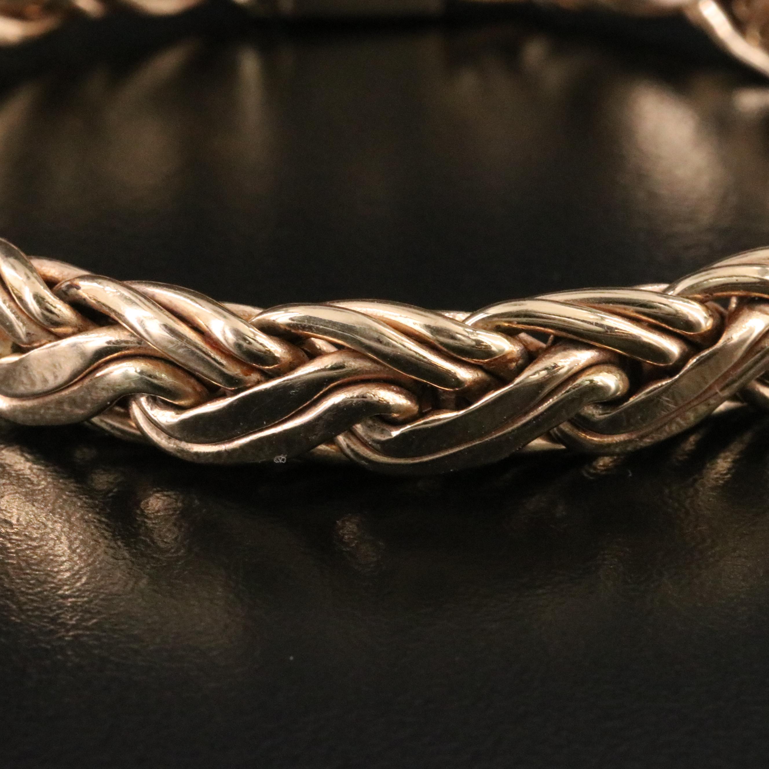 Tiffany & Co. 14K Graduated Byzantine Necklace and Bracelet