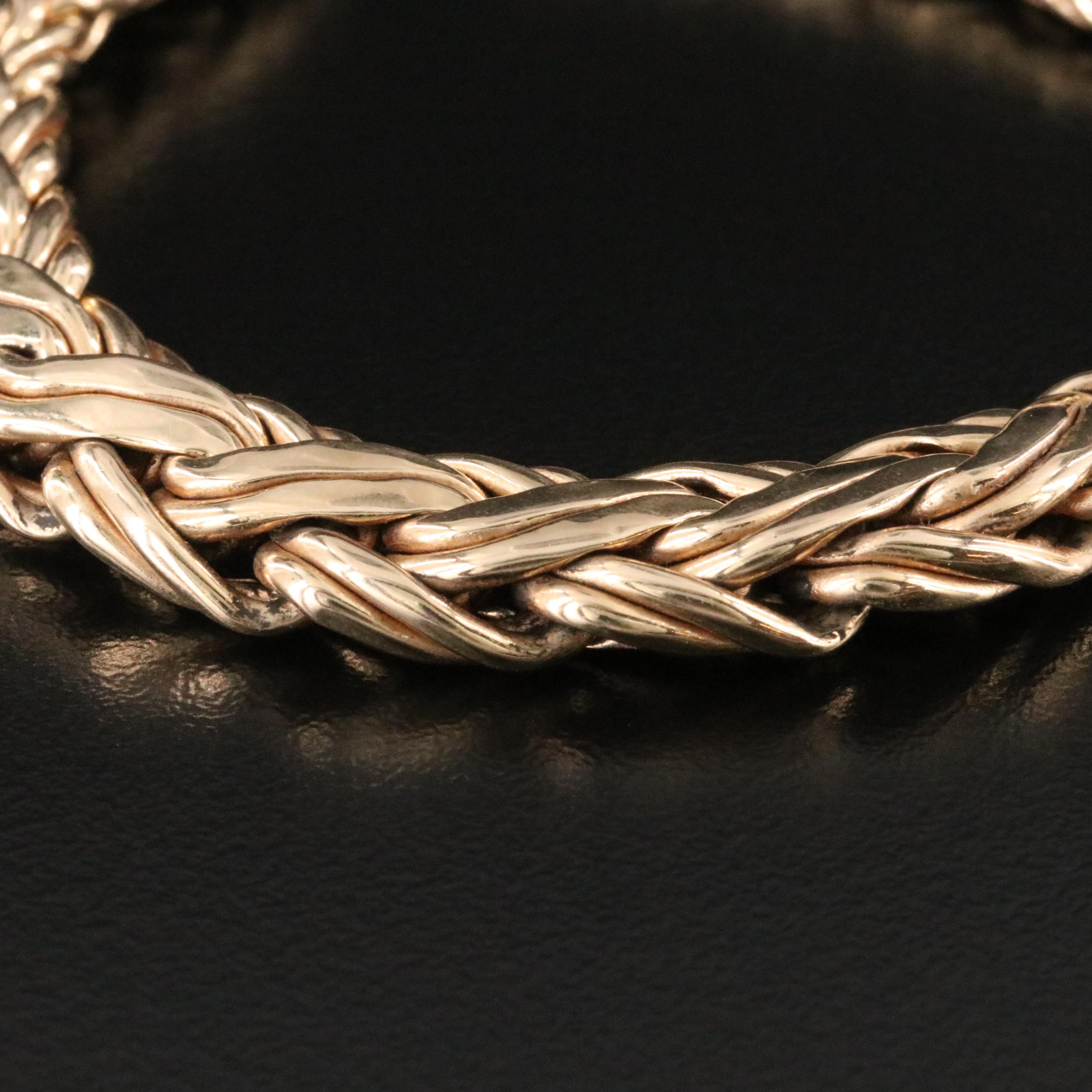 Tiffany & Co. 14K Graduated Byzantine Necklace and Bracelet