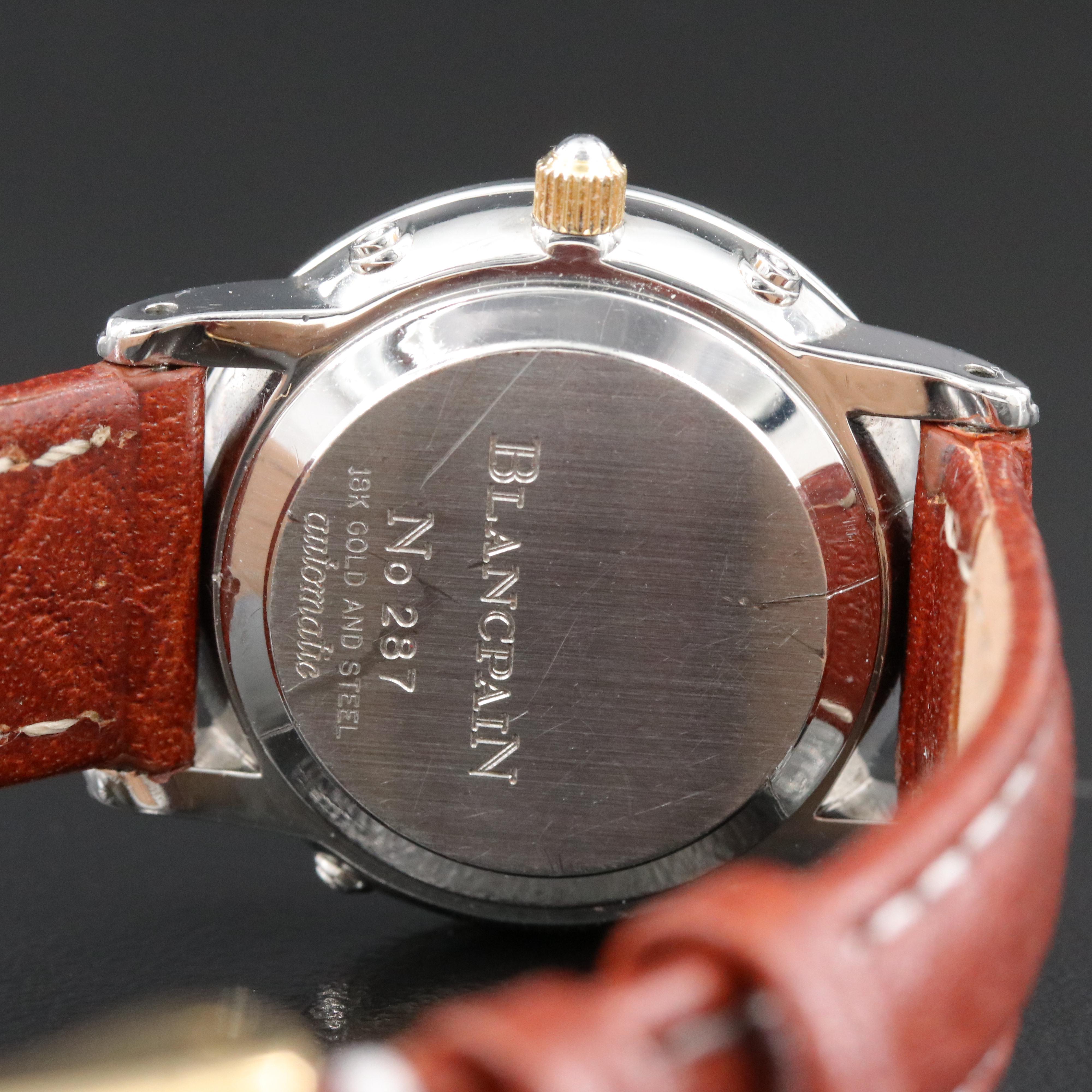 Blancpain Villeret Triple Calendar Moonphase 18K Steel Automatic Watch 1088