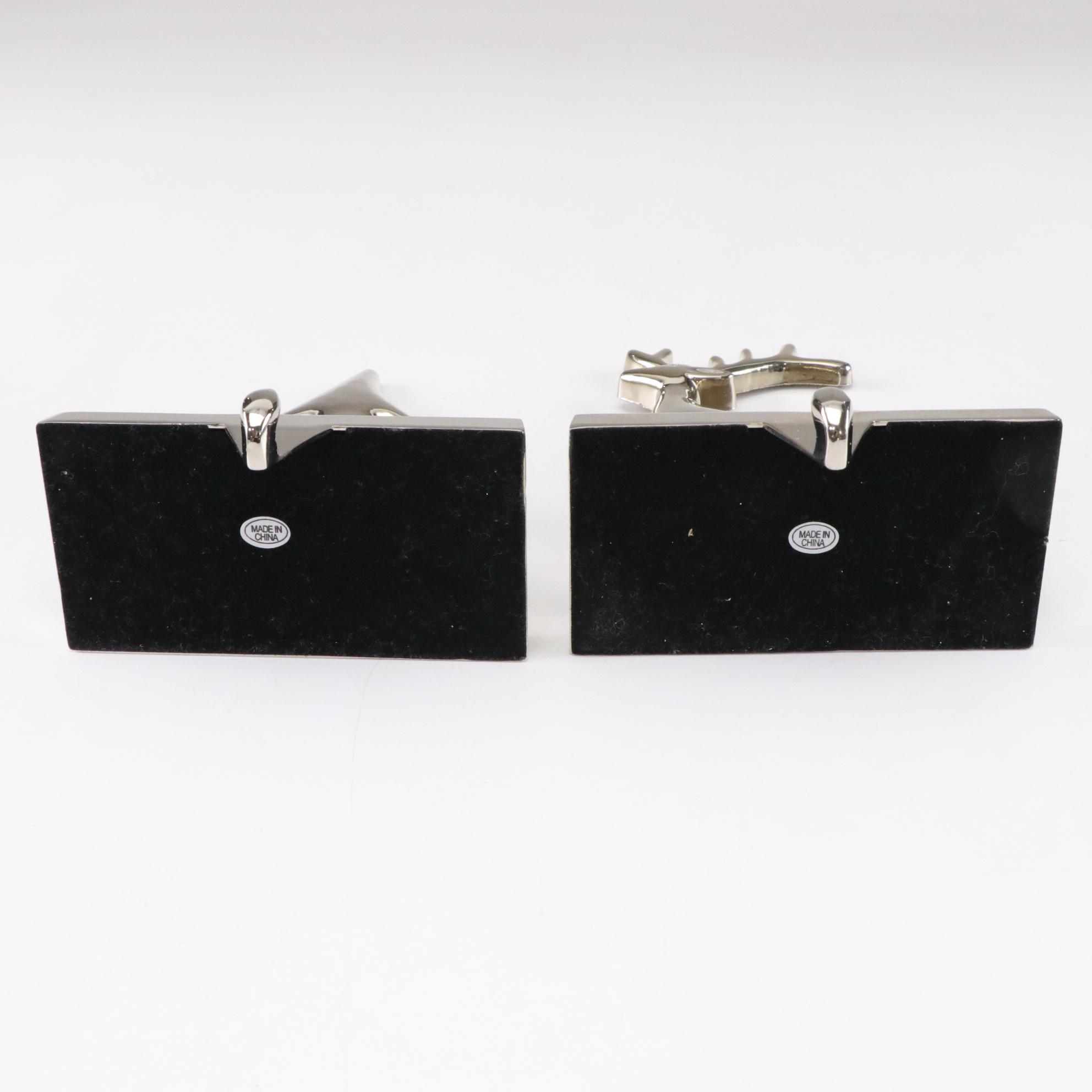 Chrome Mantel Hooks & Christmas Stockings