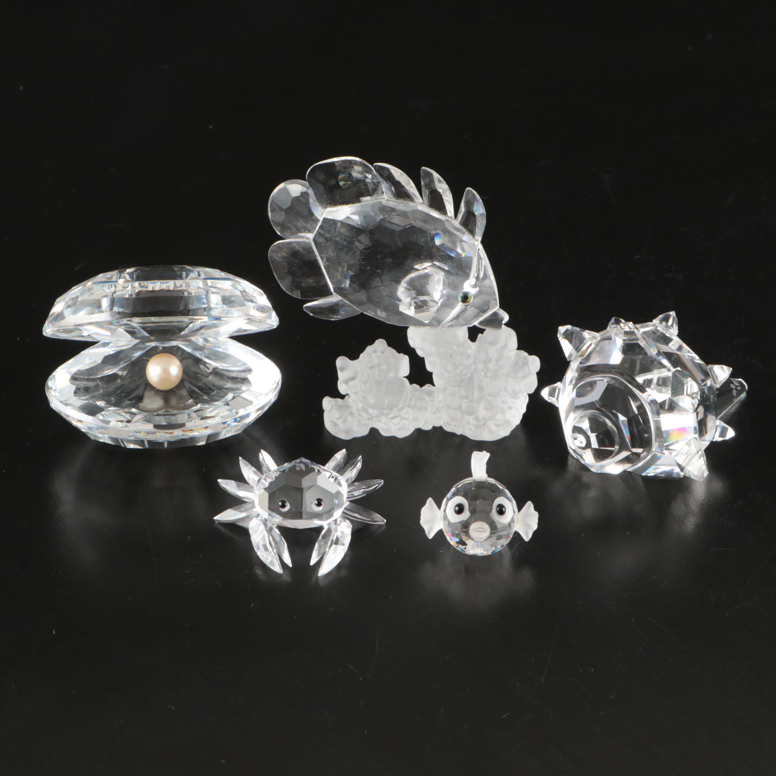 Swarovski South Sea and Aquatic Worlds Crystal Figurines