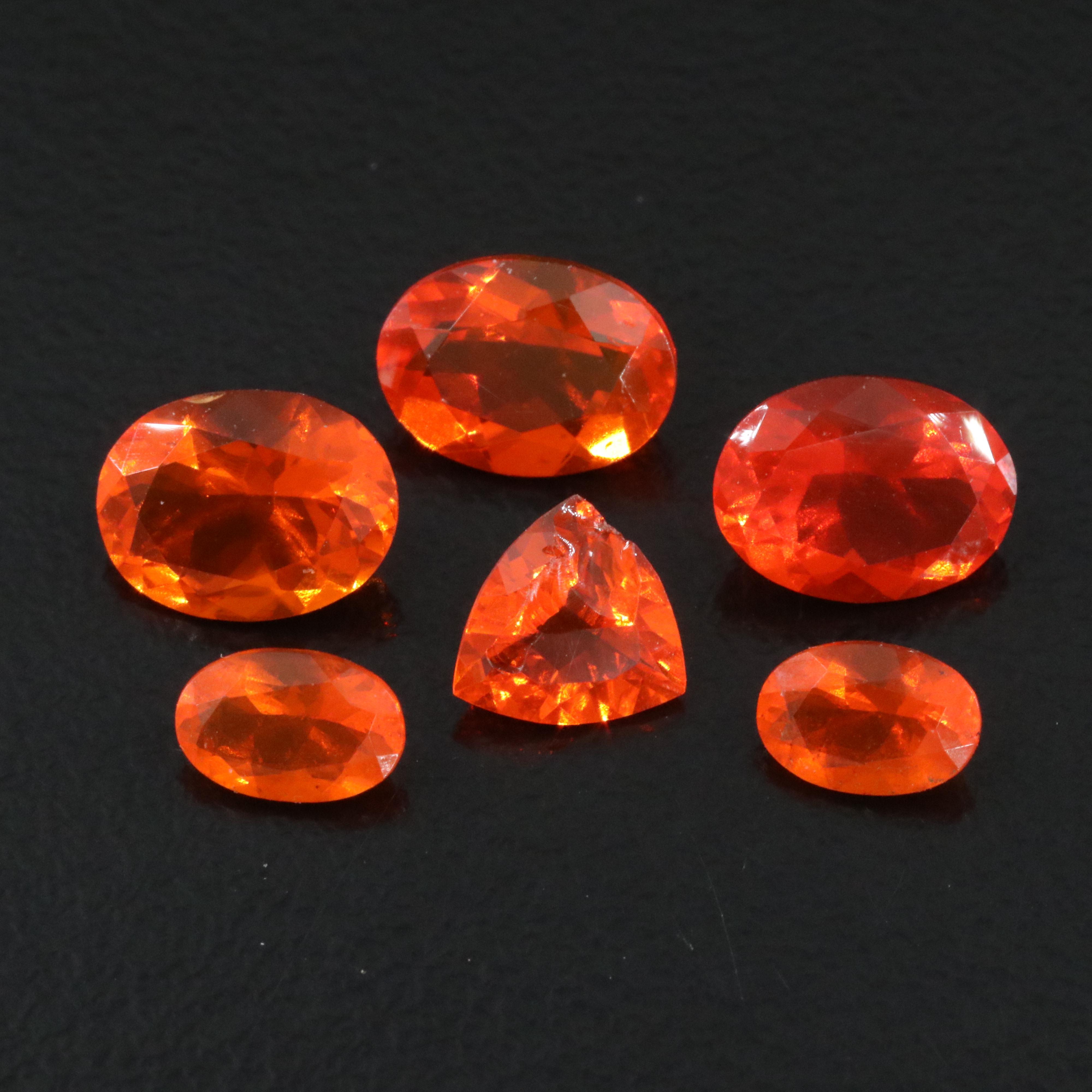 Loose 3.81 CTW Fire Opal Lot