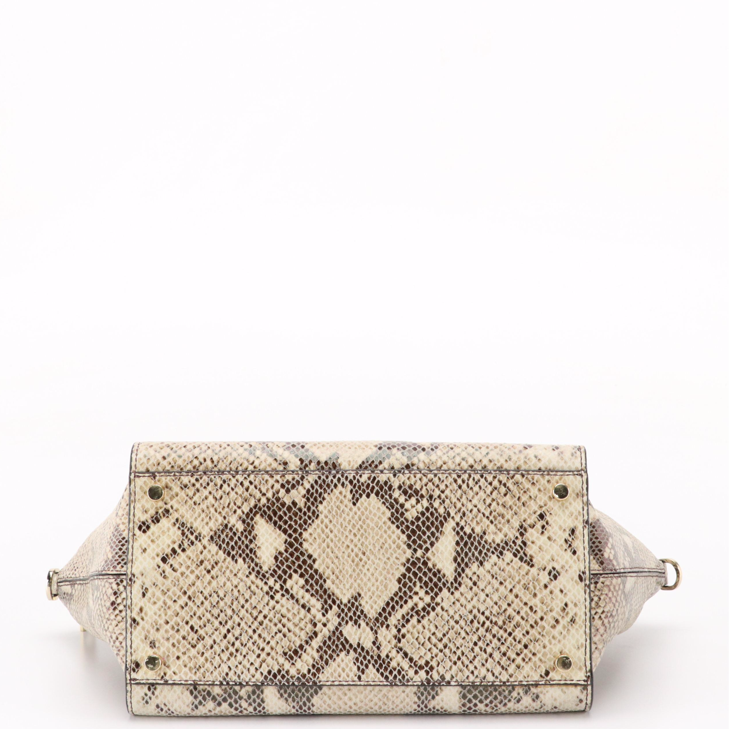 Kate Spade Savannah Parliament & Tory Burch Catalina Embossed Snakeskin Bags