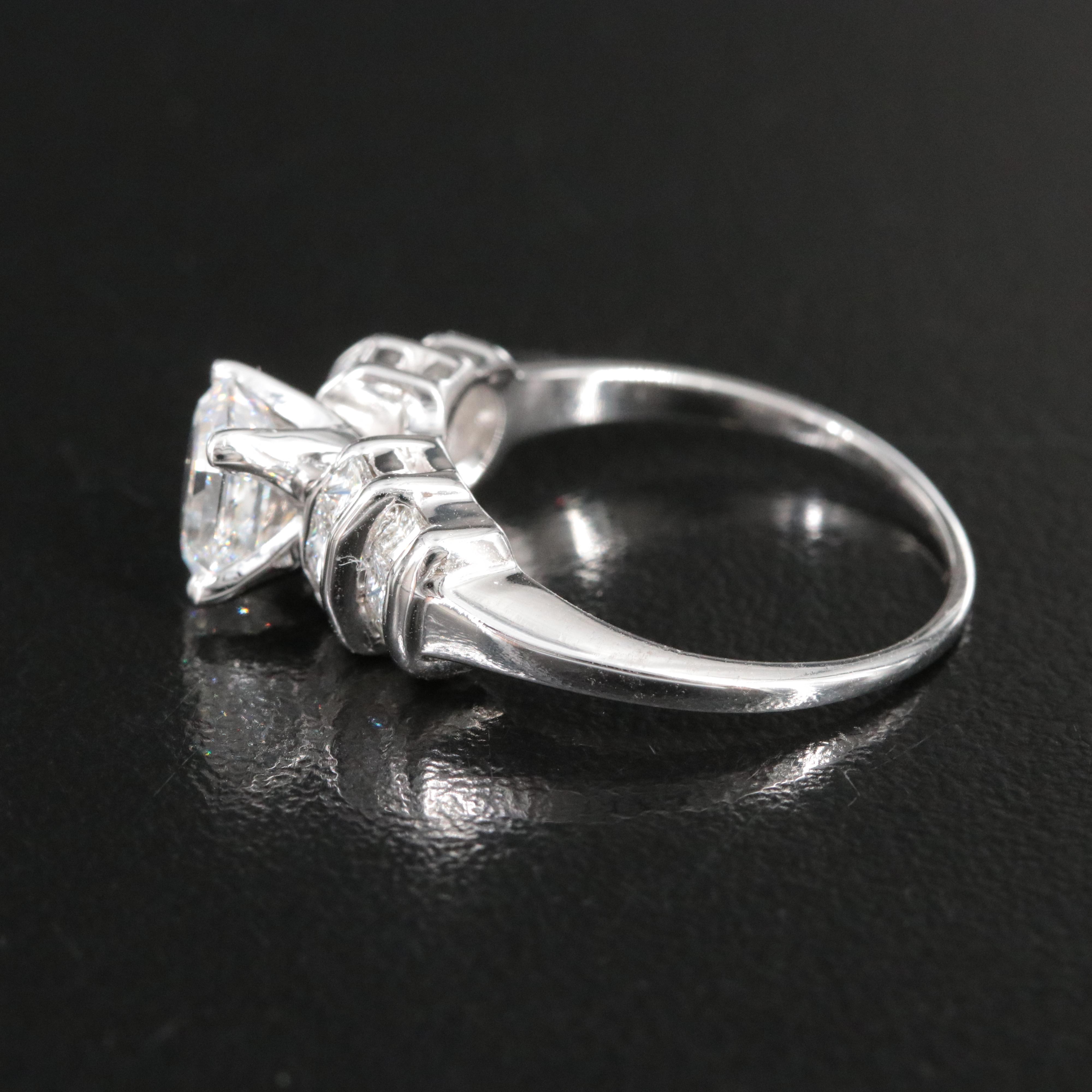 14K 2.05 CTW Diamond Ring with Platinum Accents and Online GIA Report