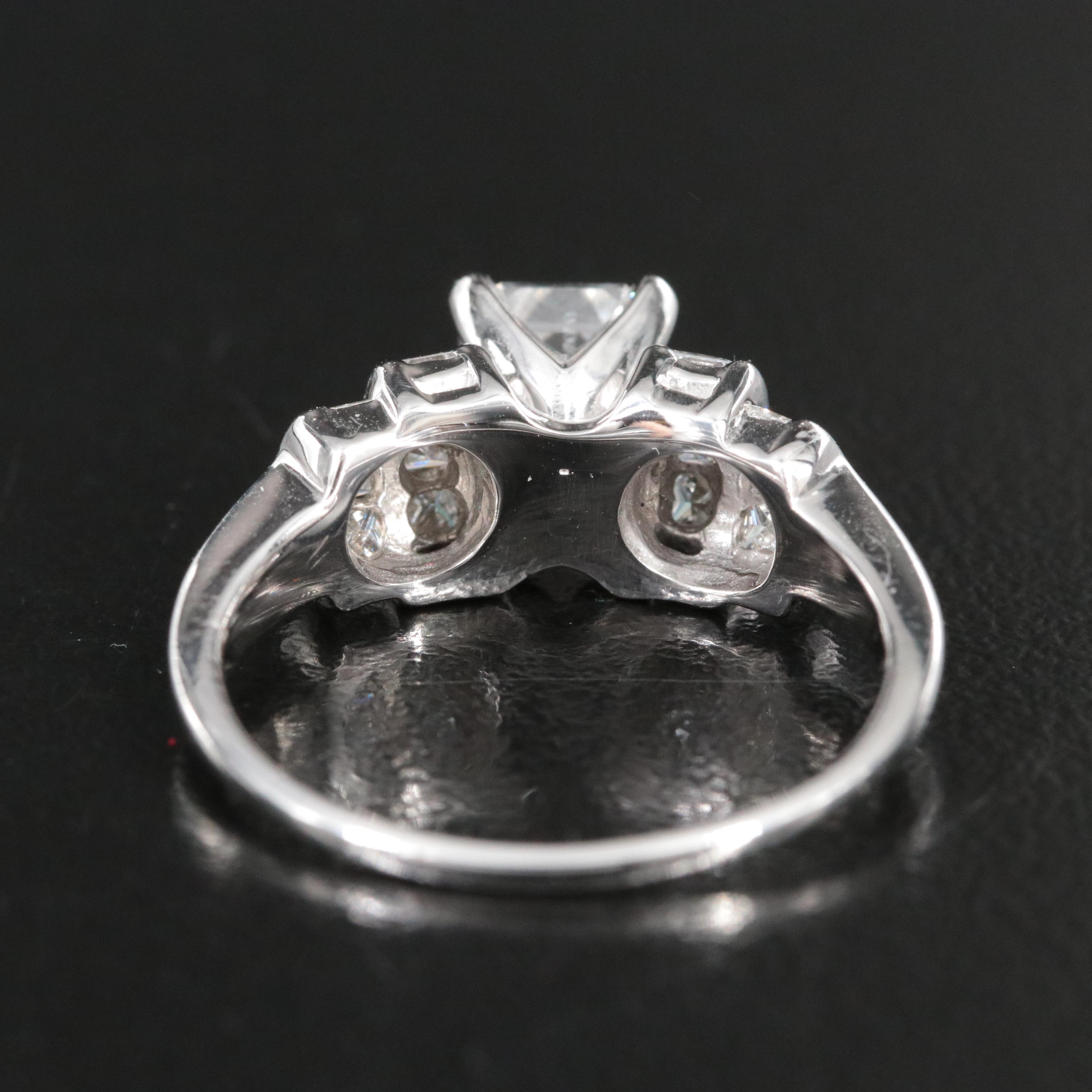 14K 2.05 CTW Diamond Ring with Platinum Accents and Online GIA Report