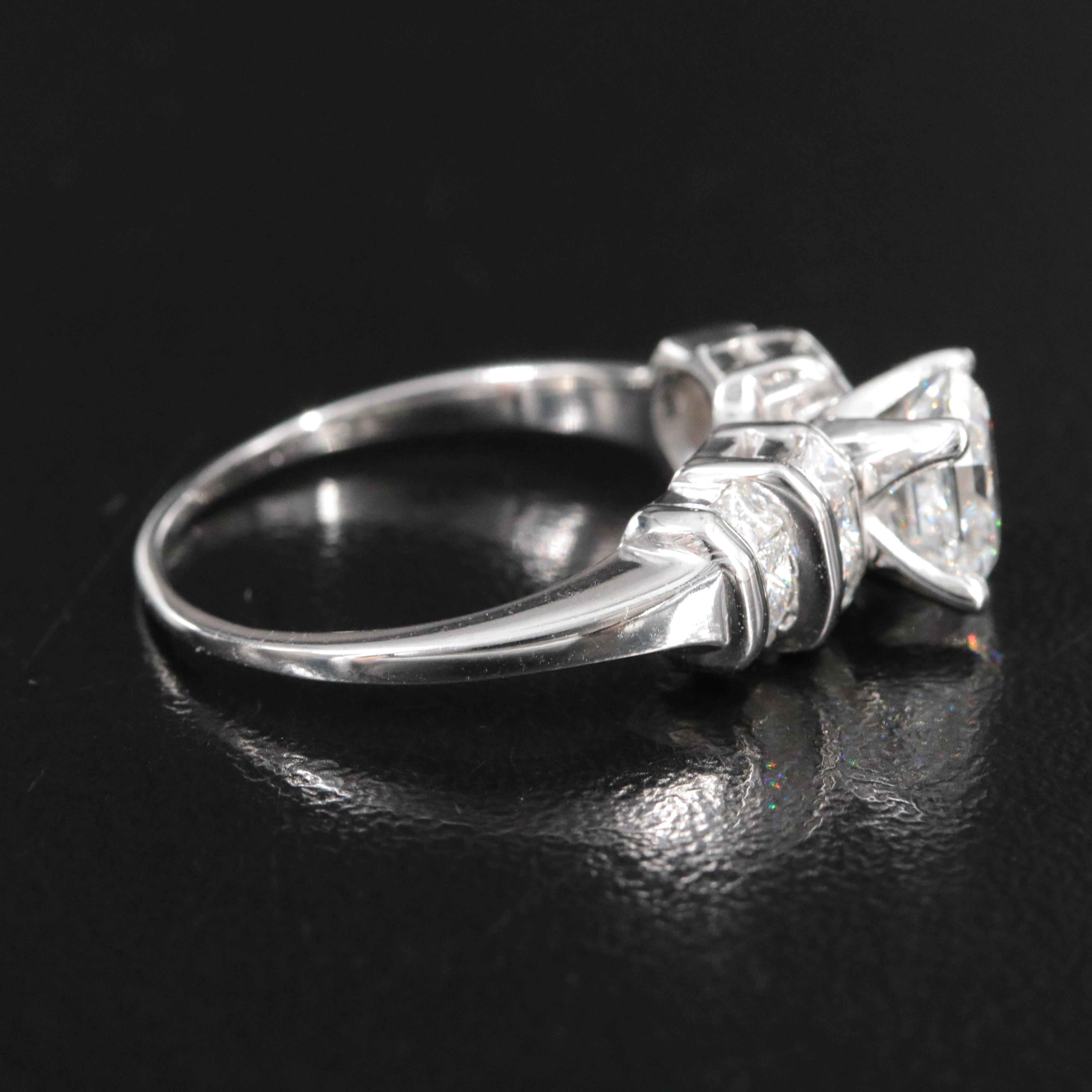 14K 2.05 CTW Diamond Ring with Platinum Accents and Online GIA Report