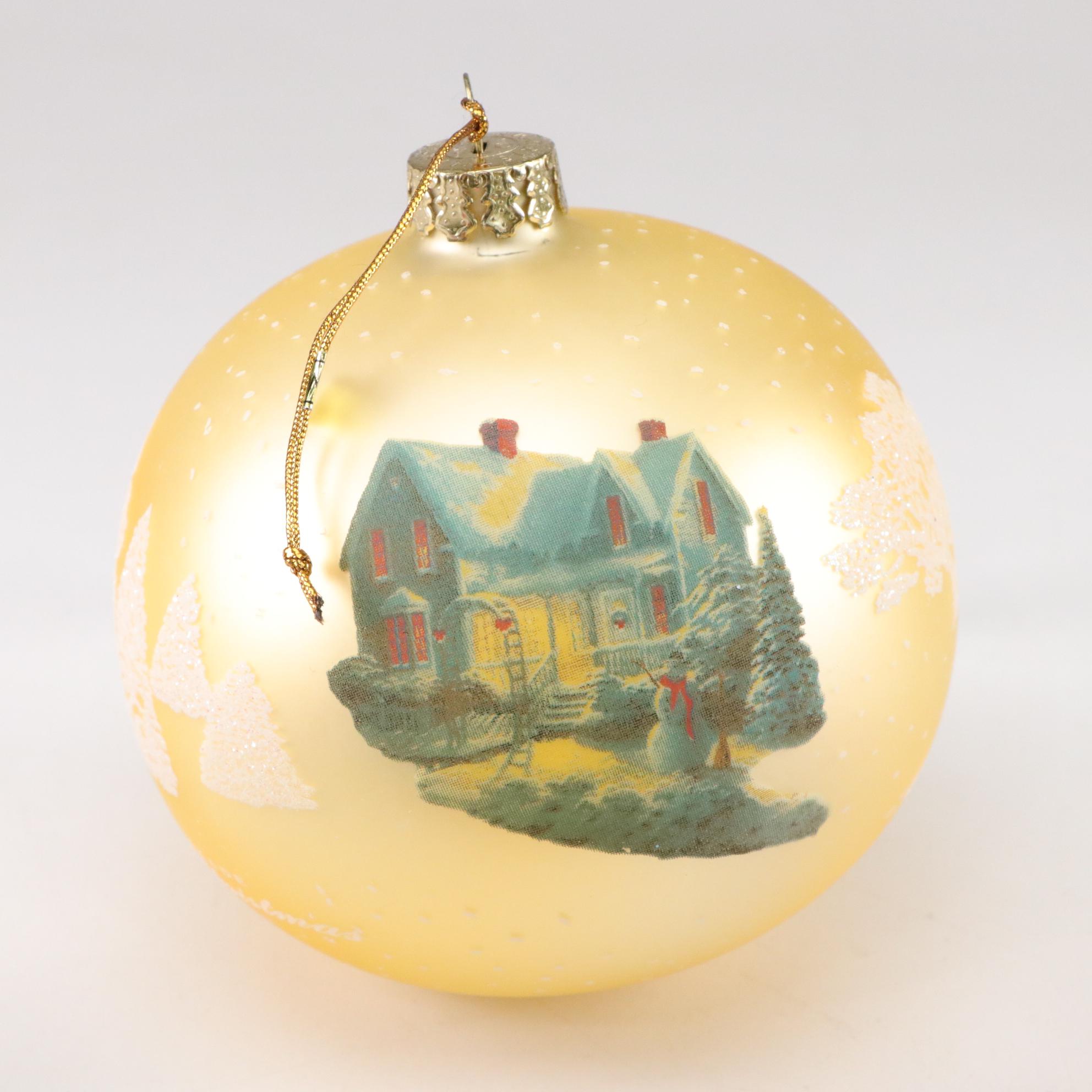 Thomas Kinkade & Other Christmas Tree Ornaments