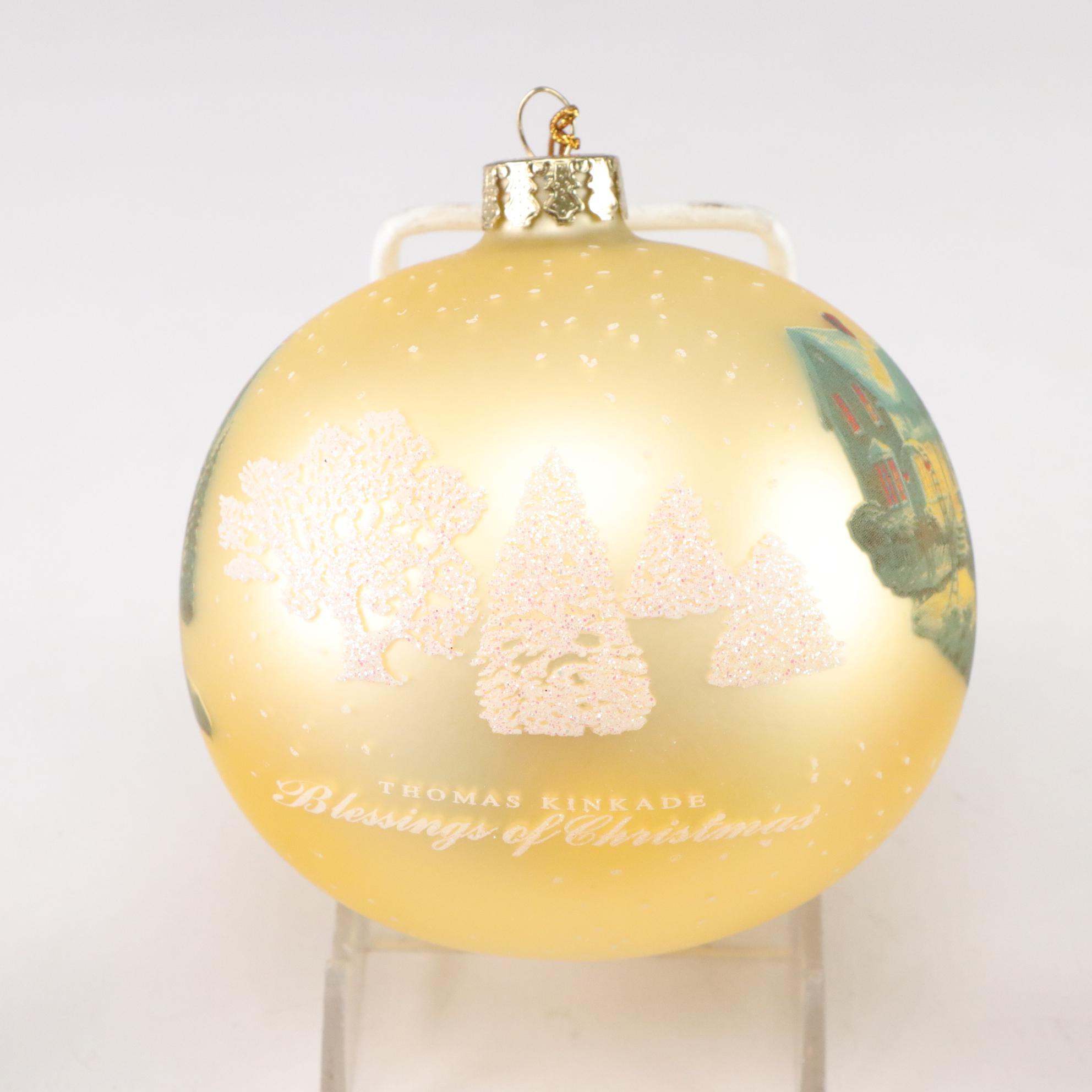 Thomas Kinkade & Other Christmas Tree Ornaments