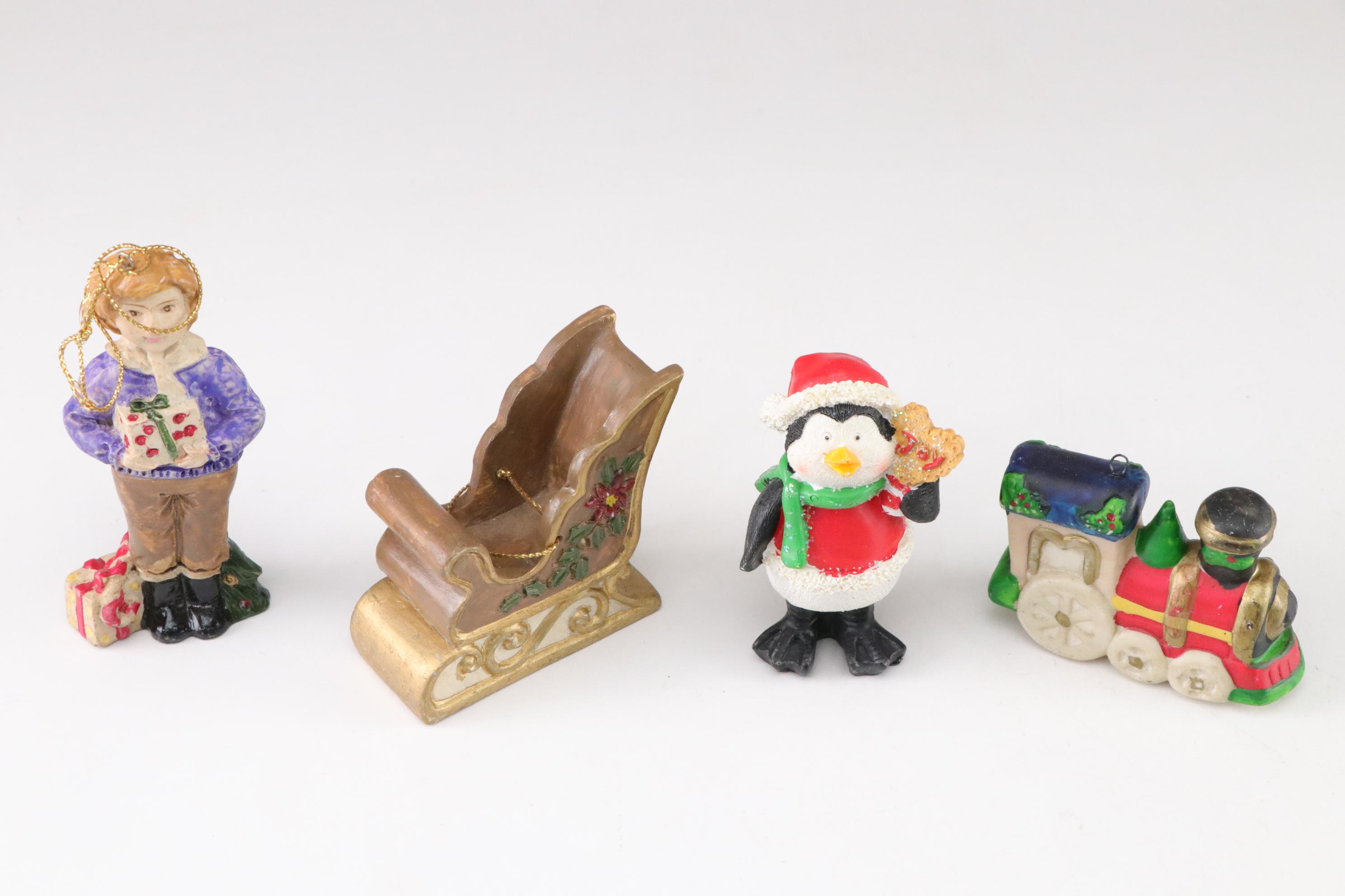 Thomas Kinkade & Other Christmas Tree Ornaments