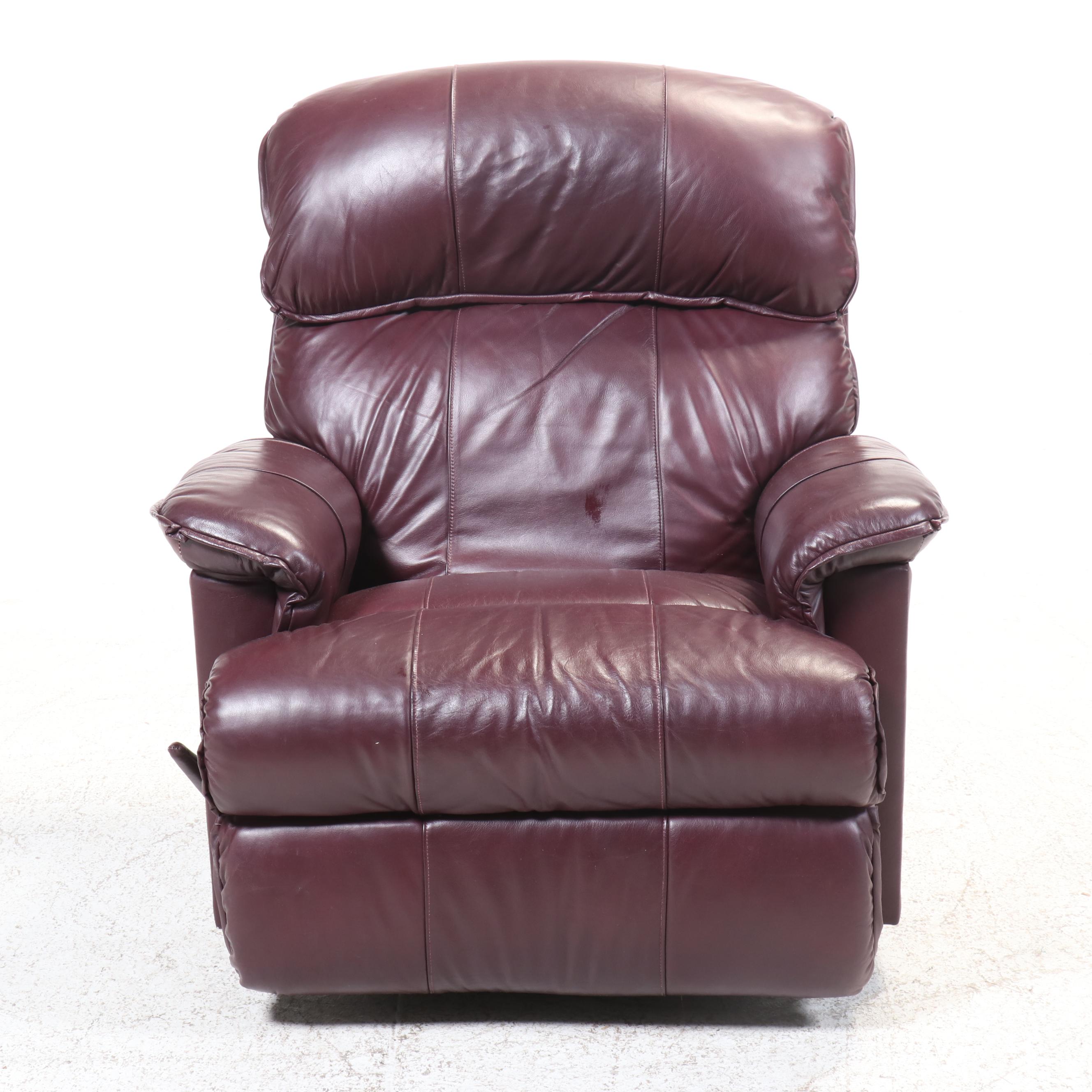 BarcaLounger Co. Leather Rocker Recliner with Manual Control