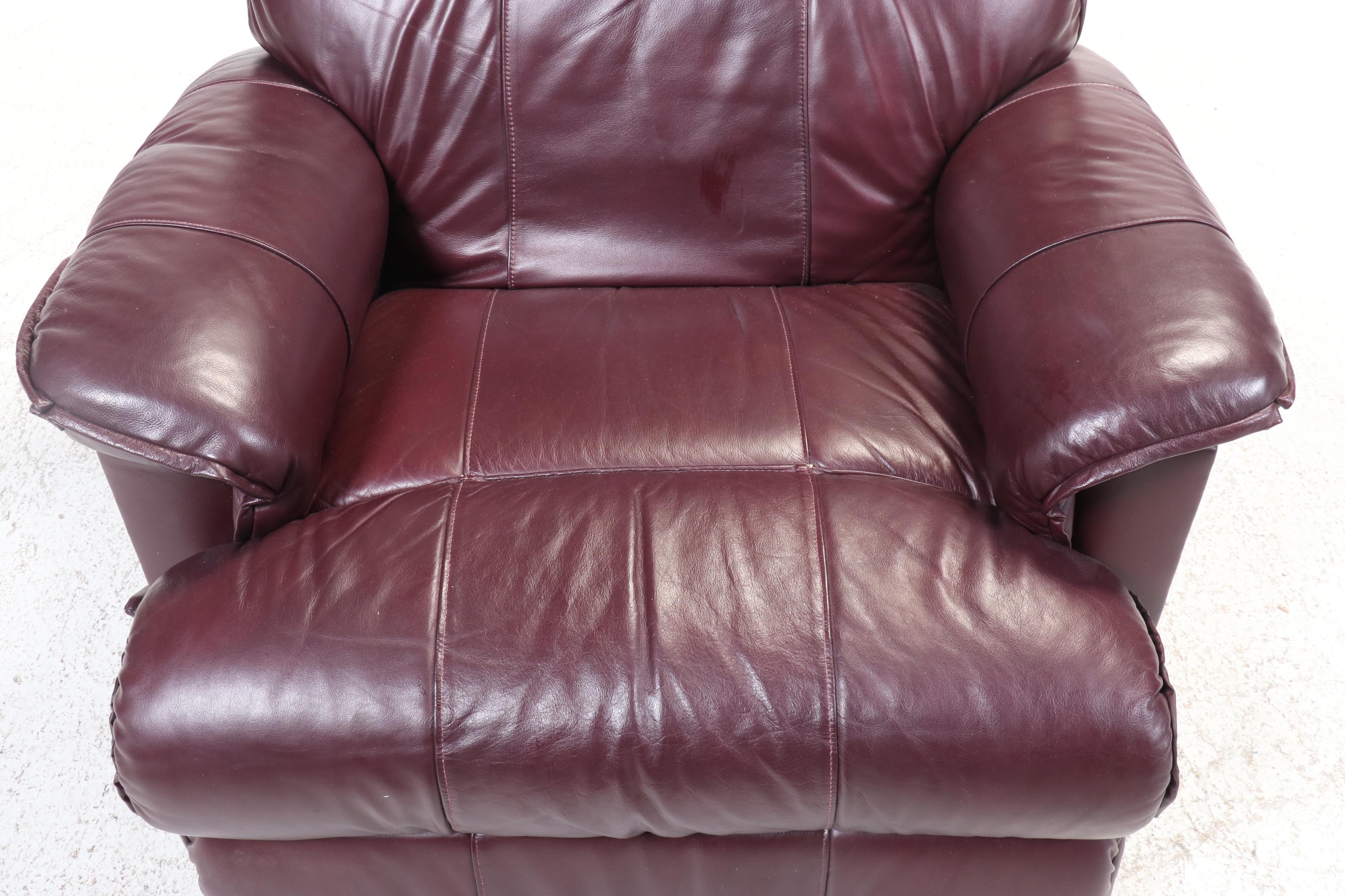 BarcaLounger Co. Leather Rocker Recliner with Manual Control