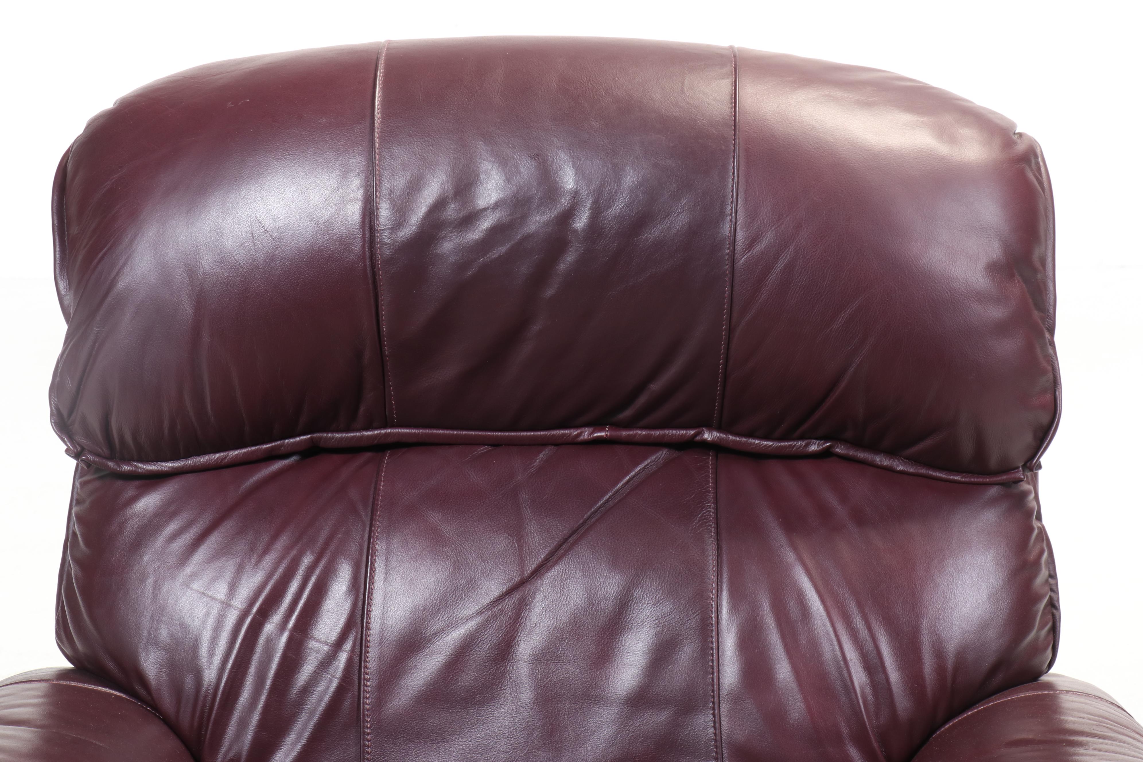 BarcaLounger Co. Leather Rocker Recliner with Manual Control