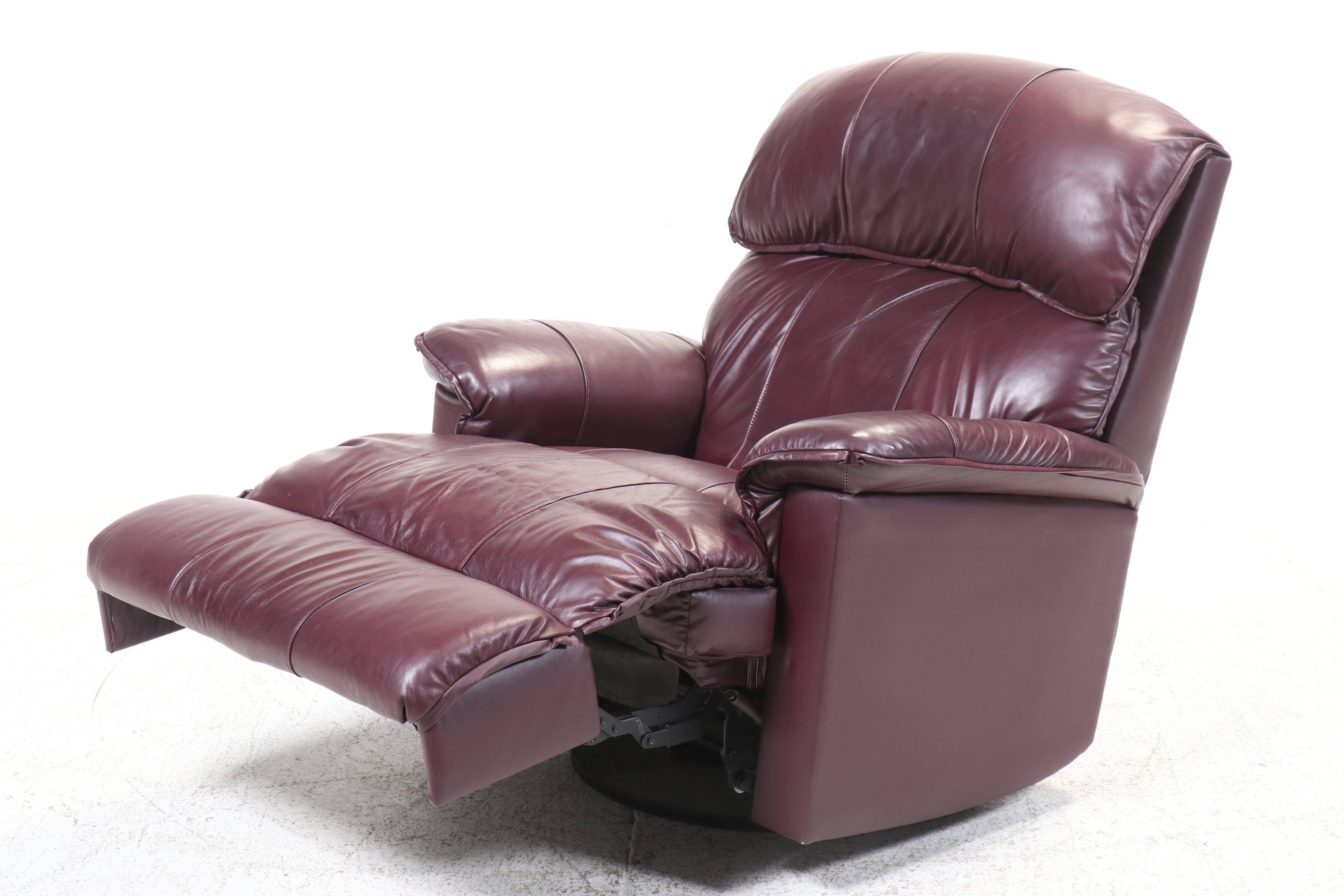 BarcaLounger Co. Leather Rocker Recliner with Manual Control