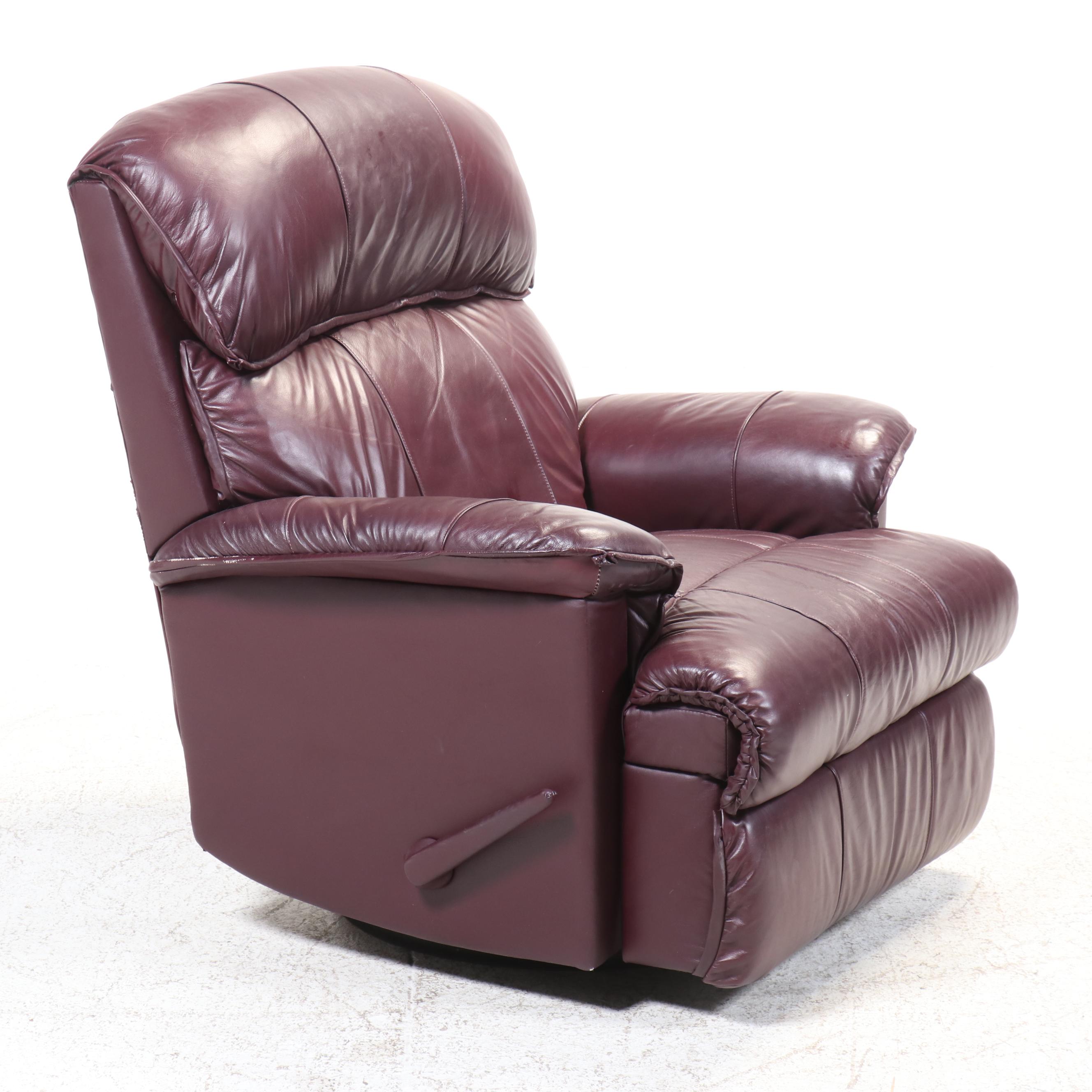 BarcaLounger Co. Leather Rocker Recliner with Manual Control