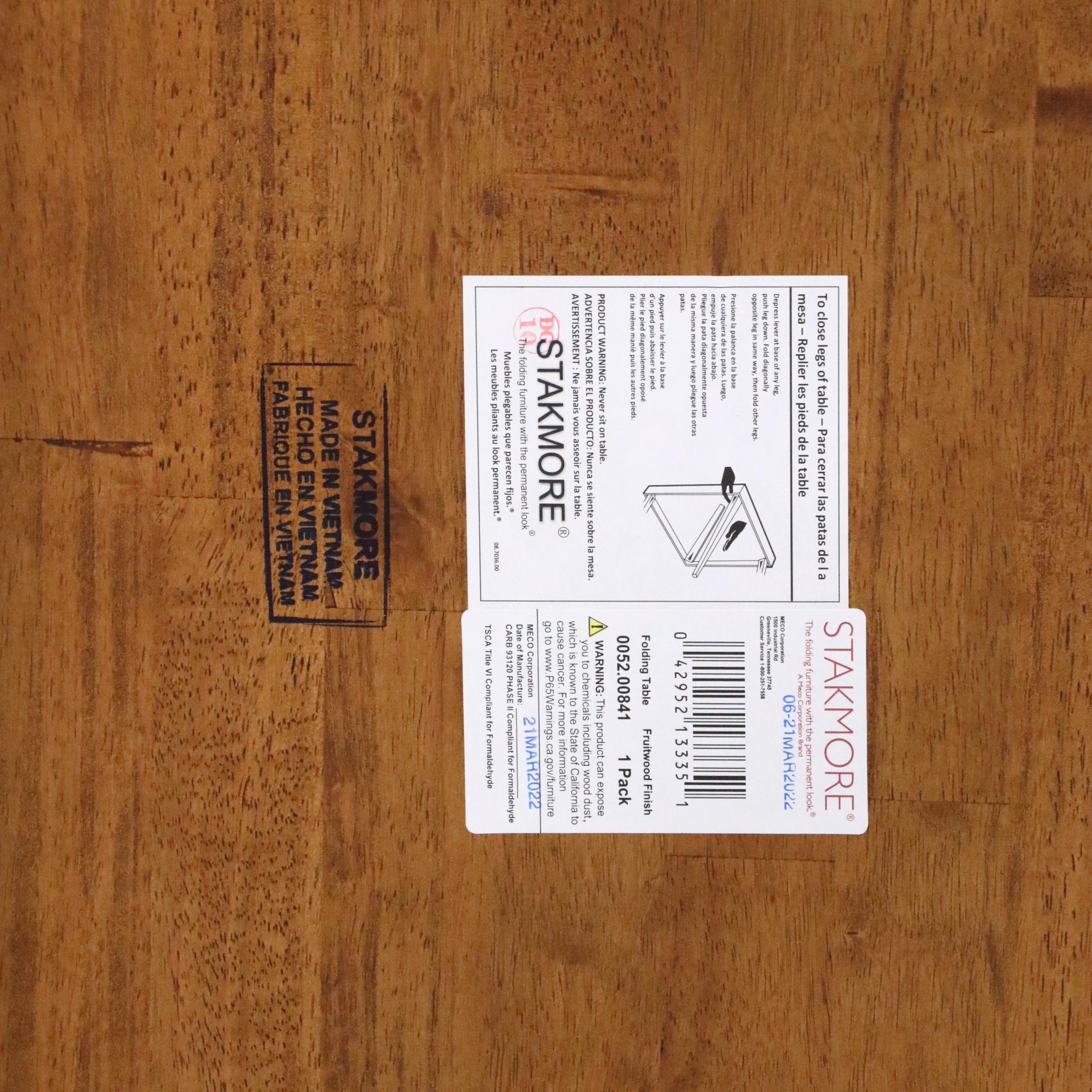 Stakmore Wooden Folding Table