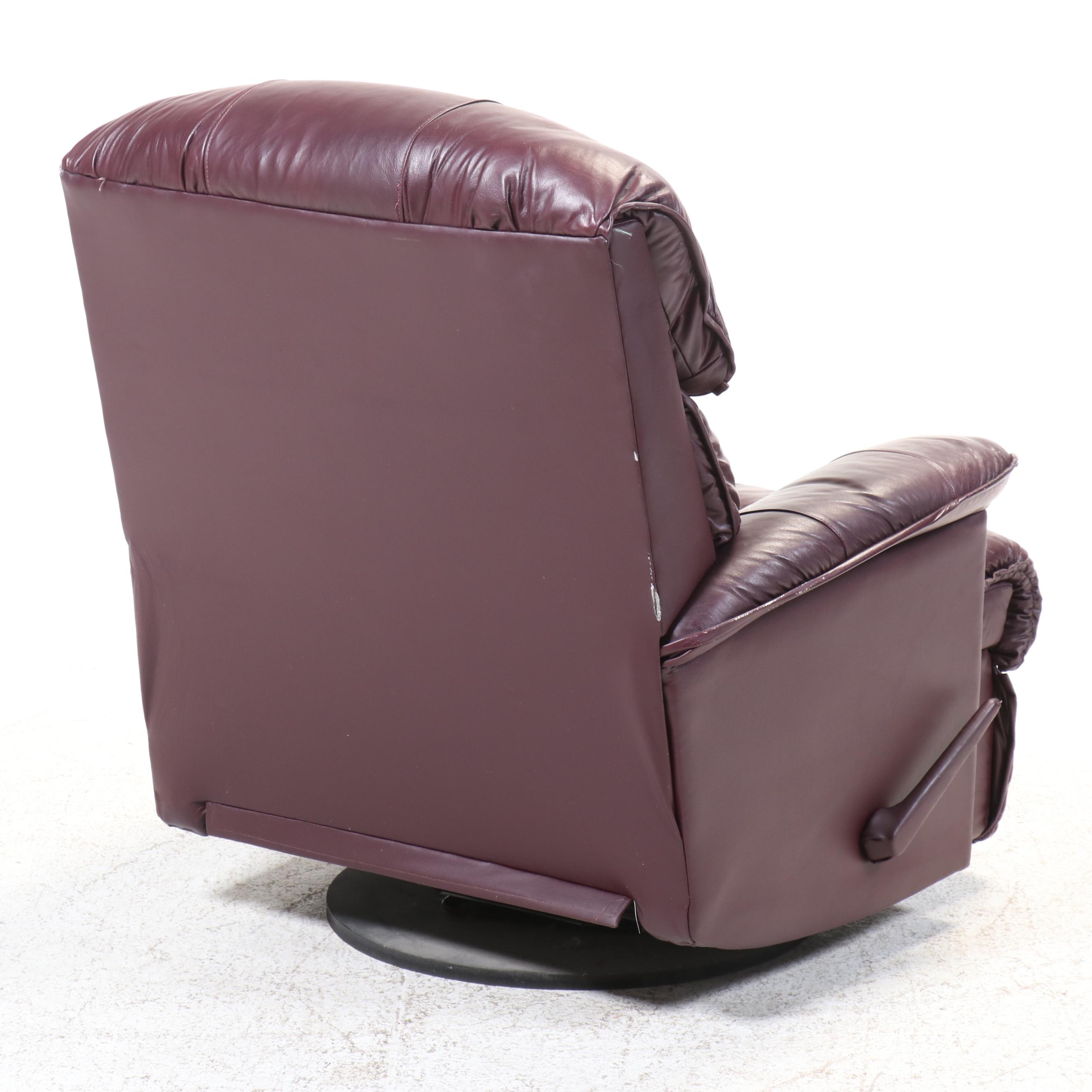 BarcaLounger Co. Leather Rocker Recliner with Manual Control