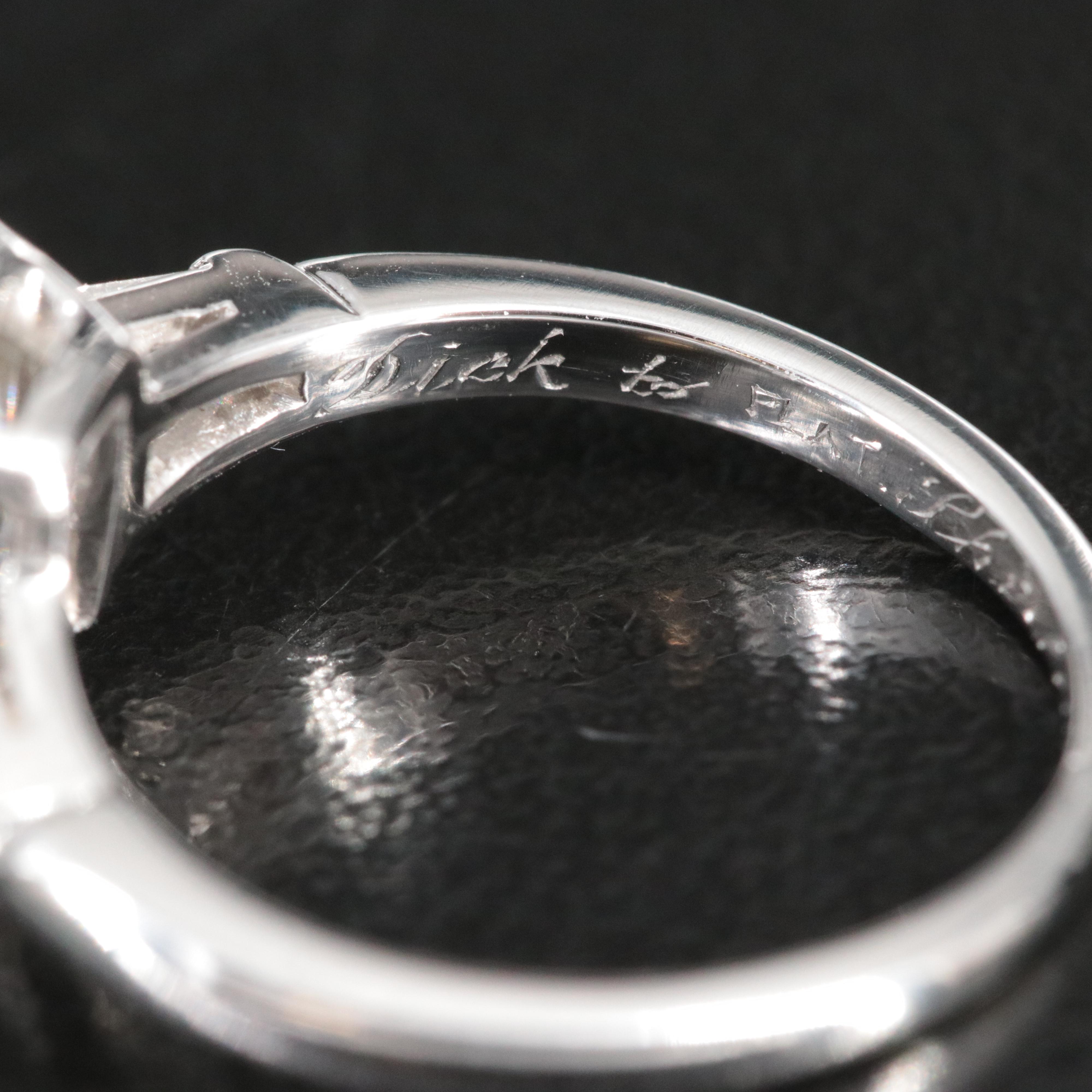 Platinum 1.79 CTW Diamond Ring with GIA eReport