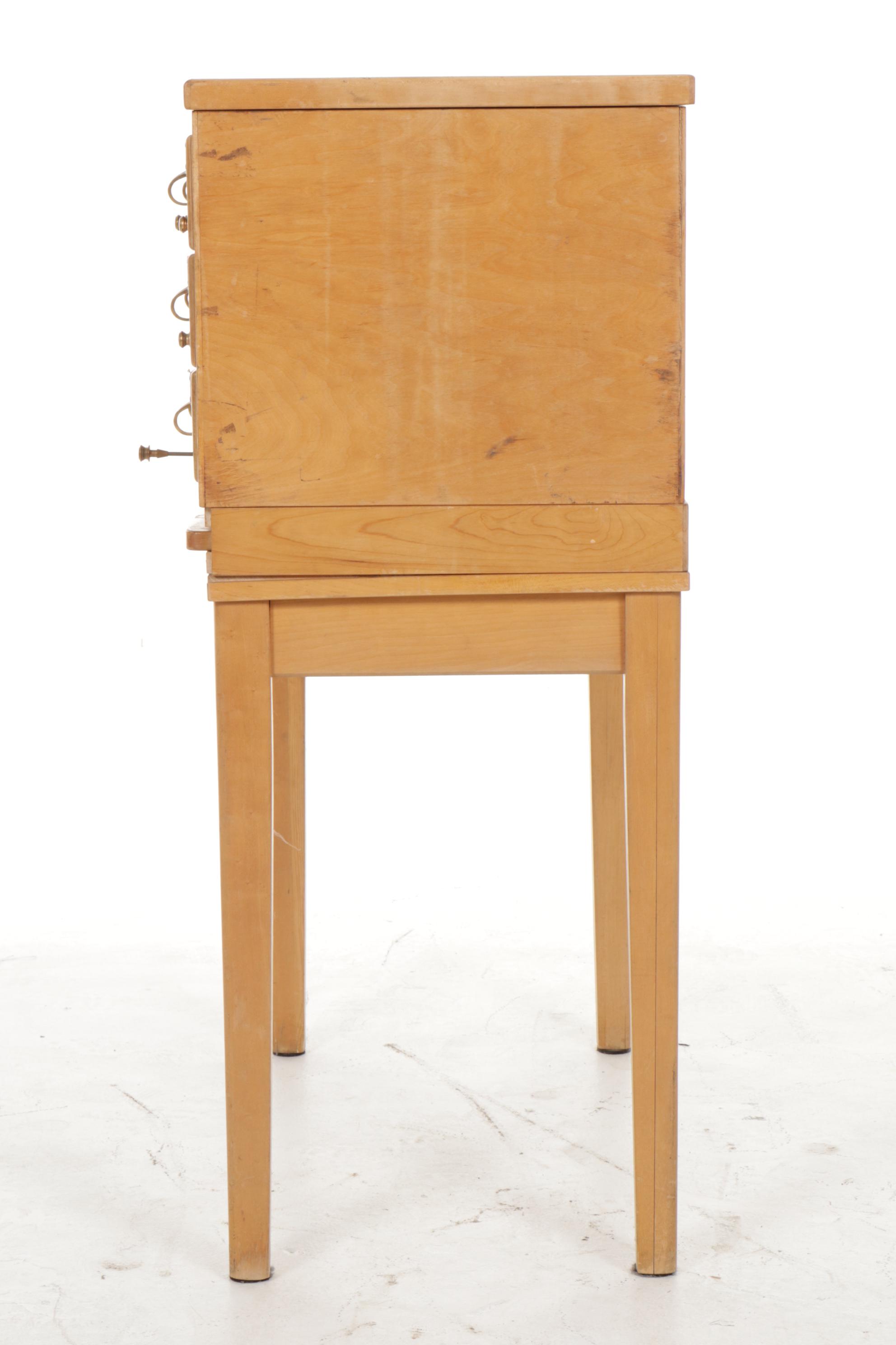 Fifteen Drawer Library Card Catalog Cabinet