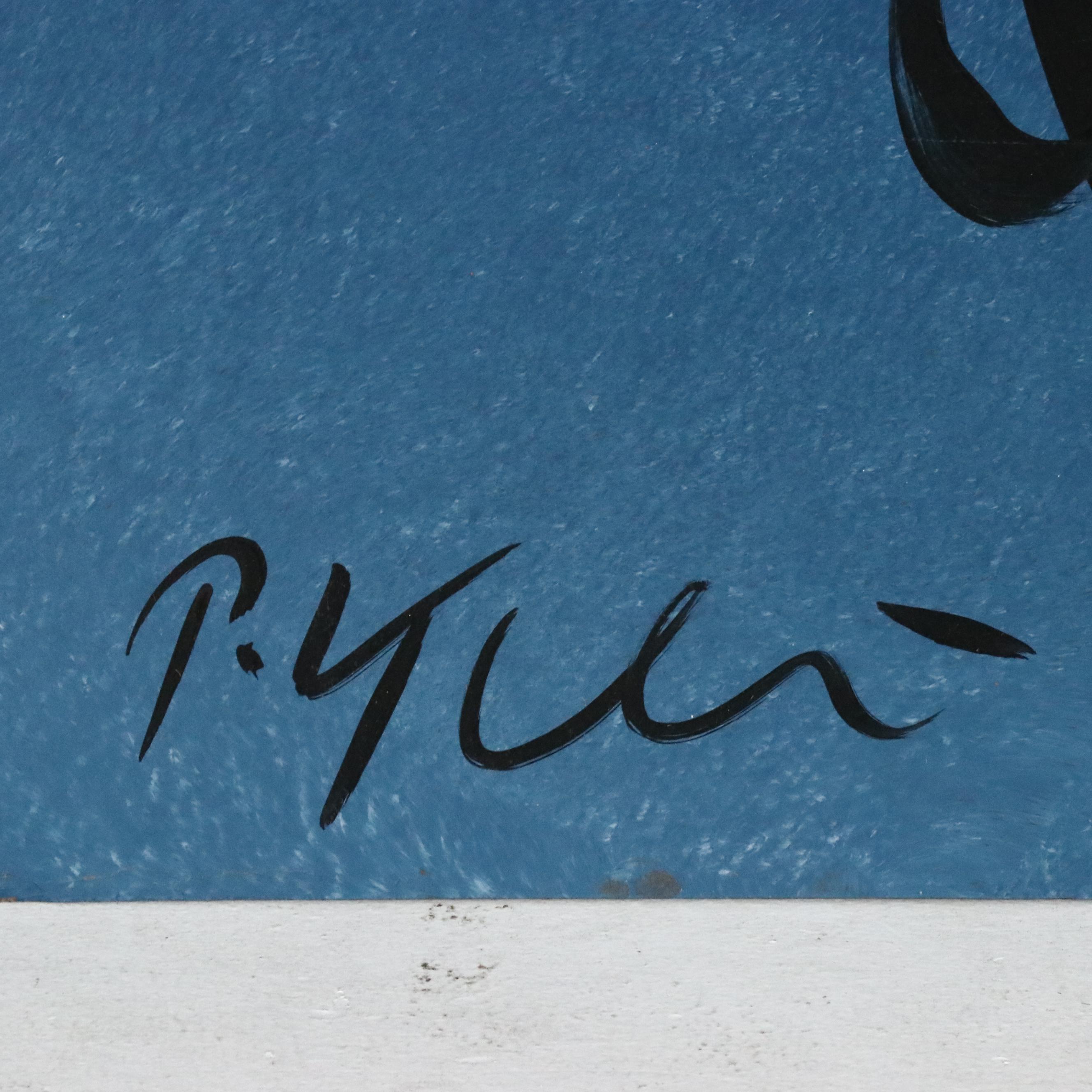 Peter Keil Large-Scale Abstract Portrait Acrylic Painting