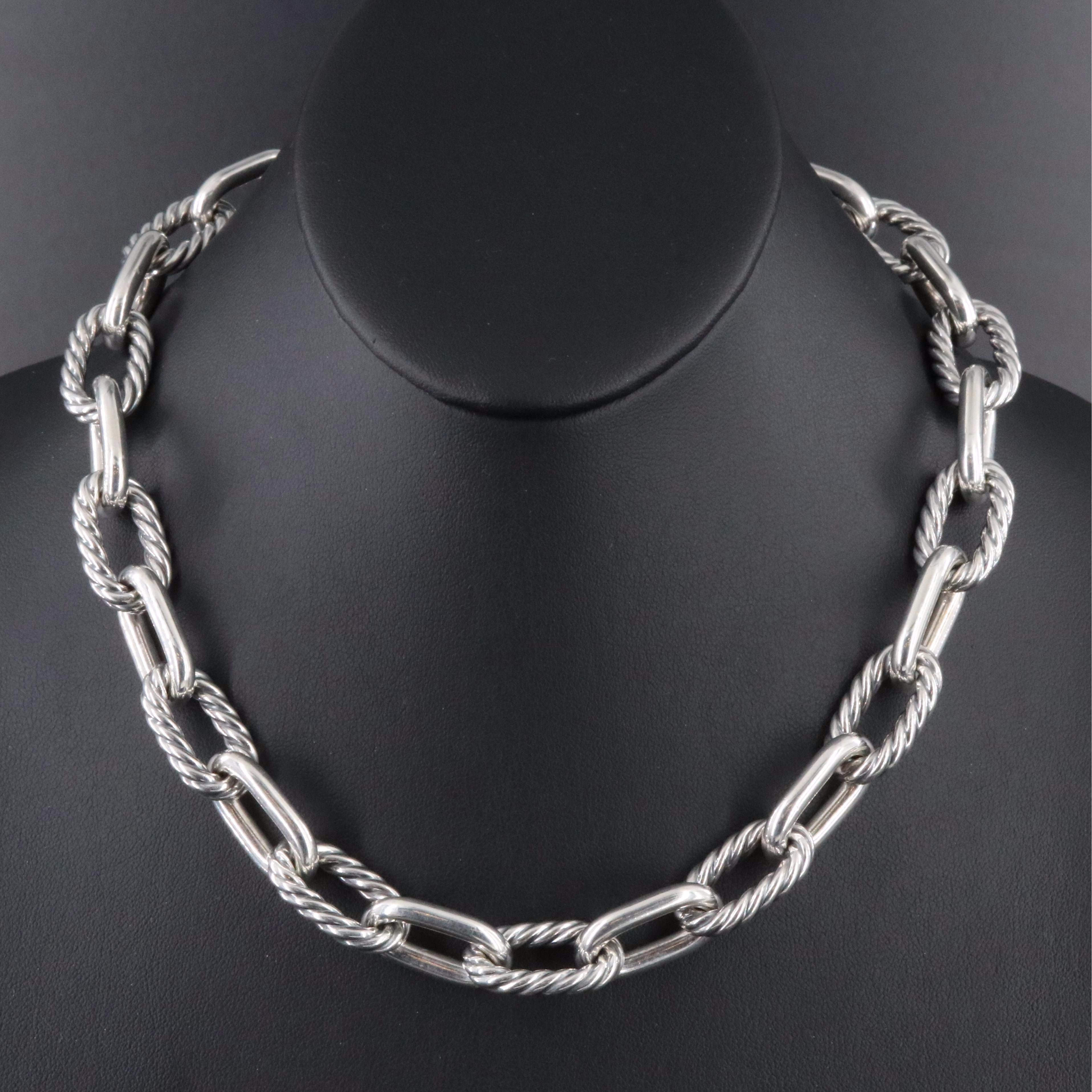 David Yurman DY Madison Chain Sterling Necklace