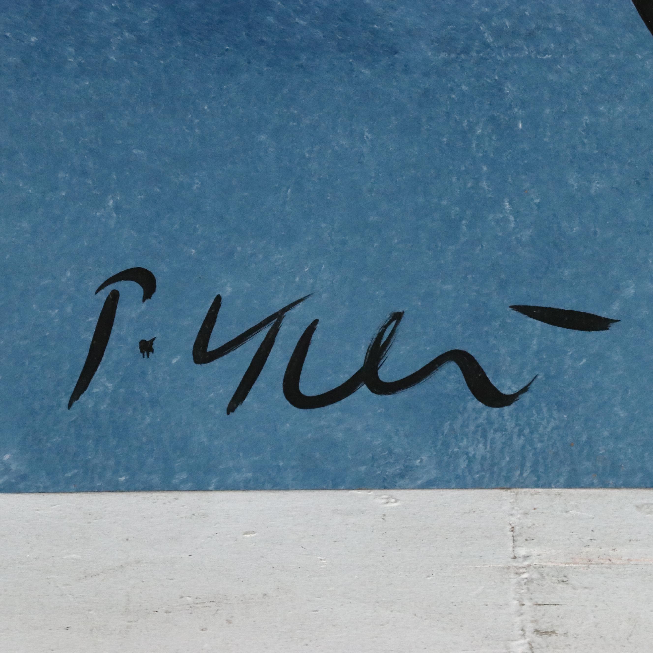 Peter Keil Large-Scale Abstract Portrait Acrylic Painting