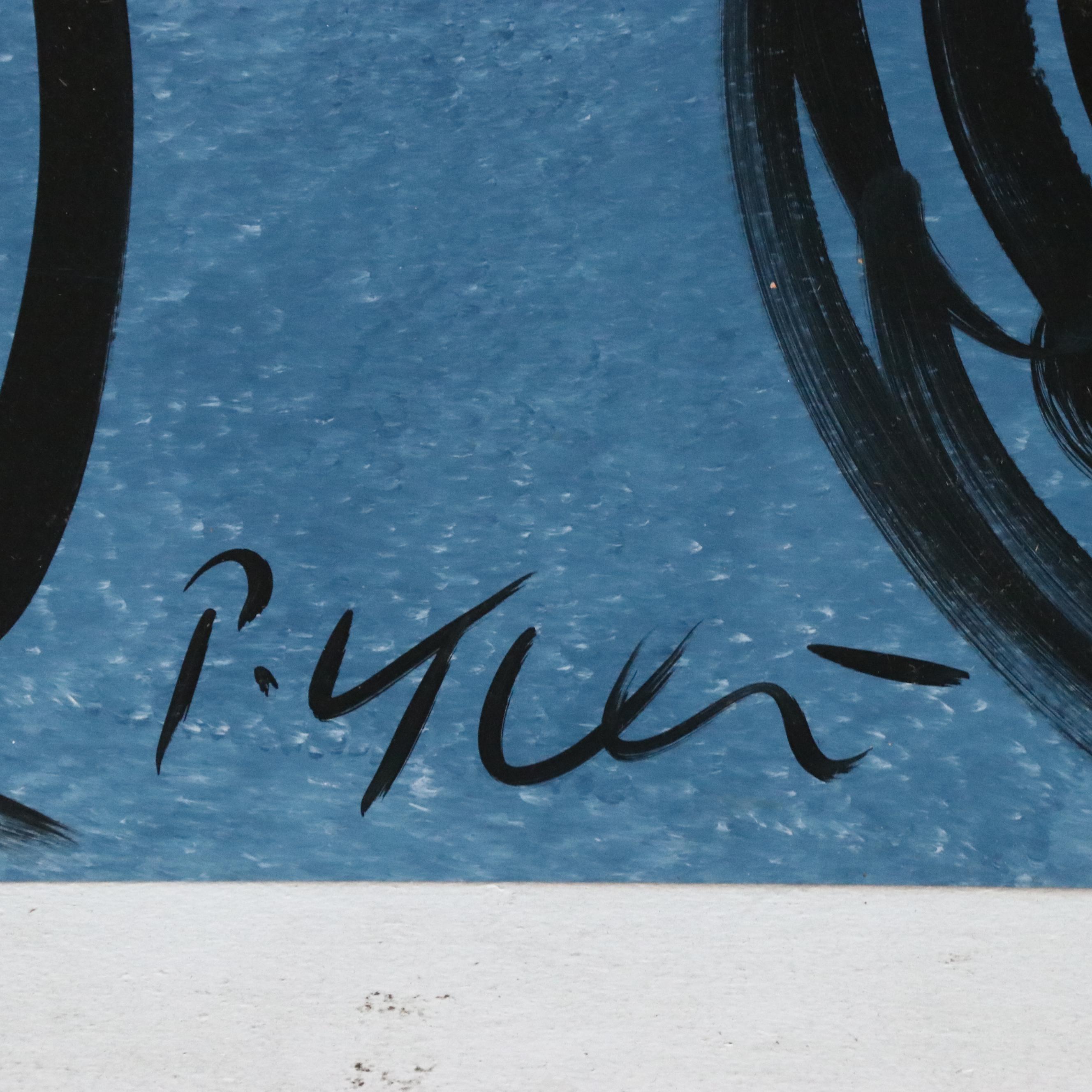 Peter Keil Large-Scale Abstract Portrait Acrylic Painting