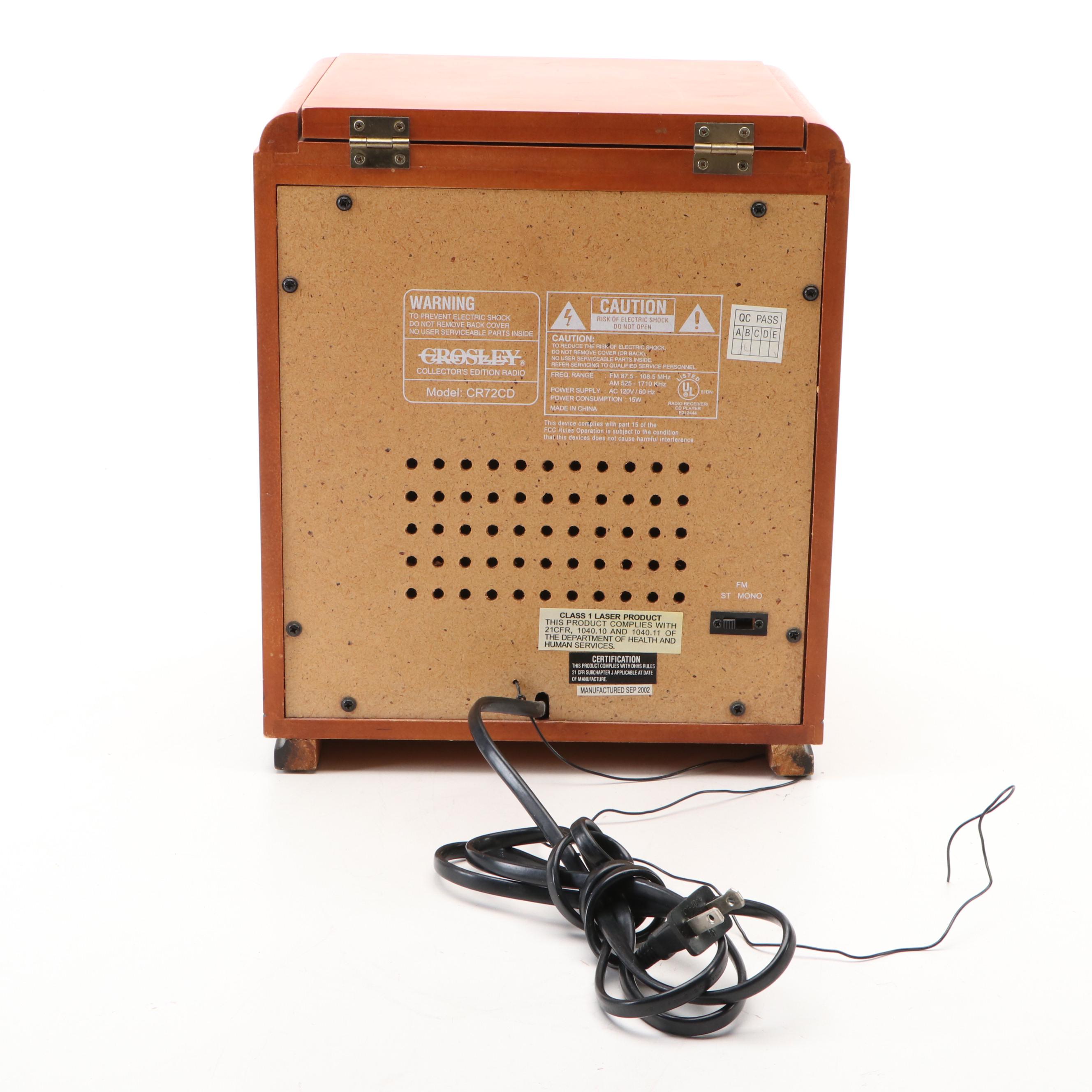 Crosley Collector's Edition Table Top Radio/CD Player