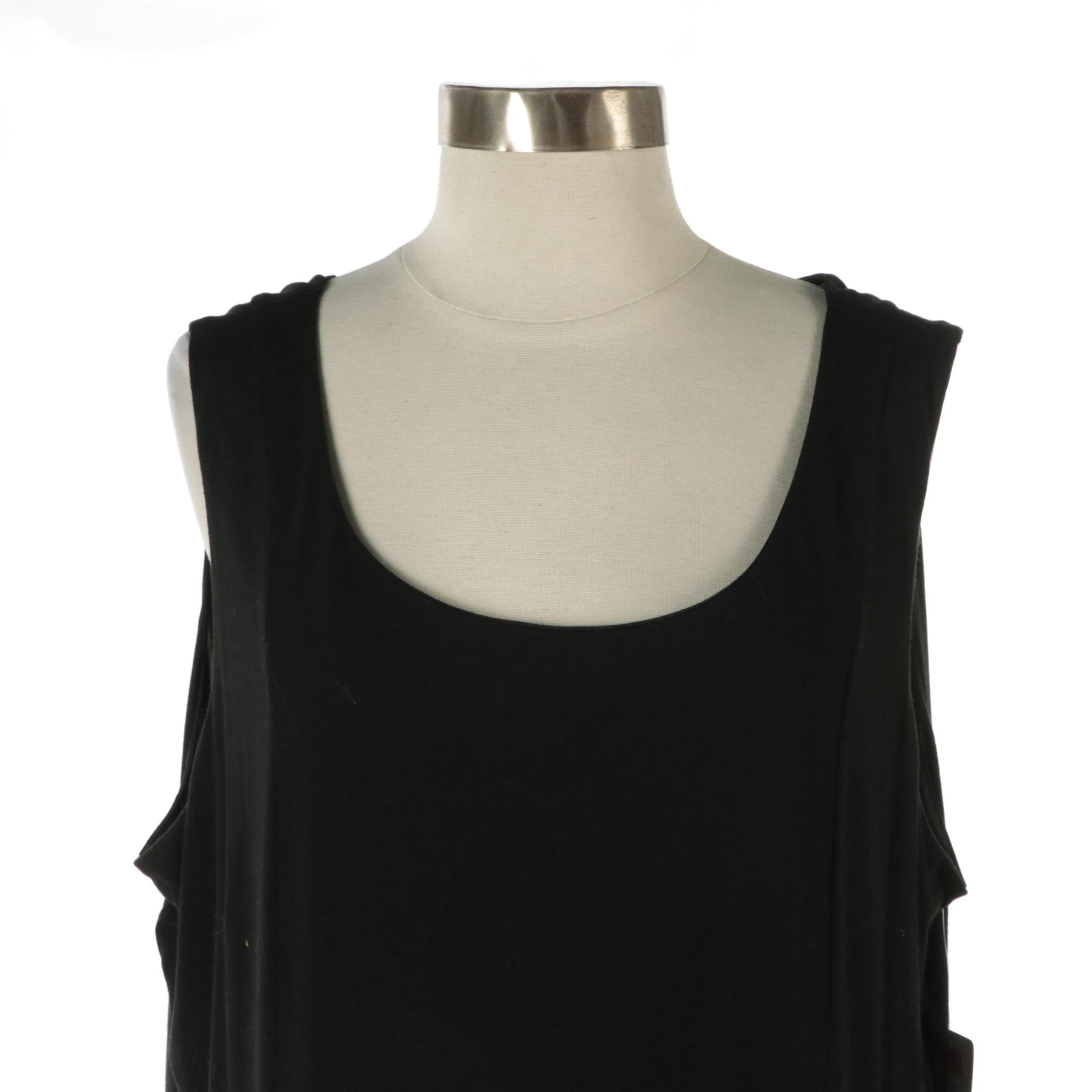 Peter Nygård Black Sleeveless Dress and Jones New York Cardigan Midi Dress